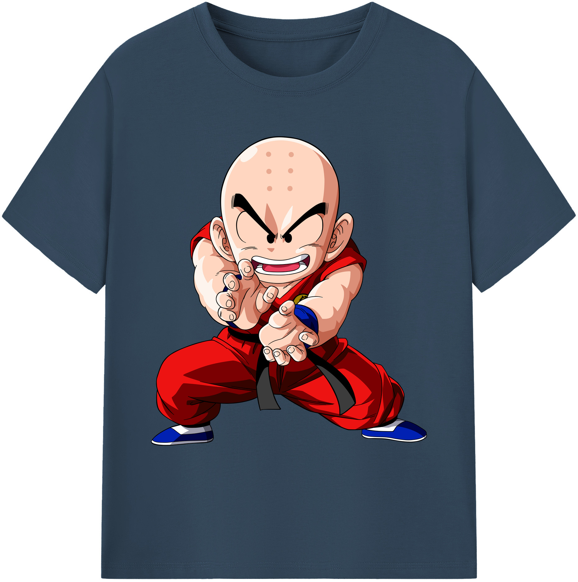 ドラゴンボール クリリン DRAGON BALL krillin 綿100％ メンズ半袖Tシャツ｜肌触りやわらか＆通気性