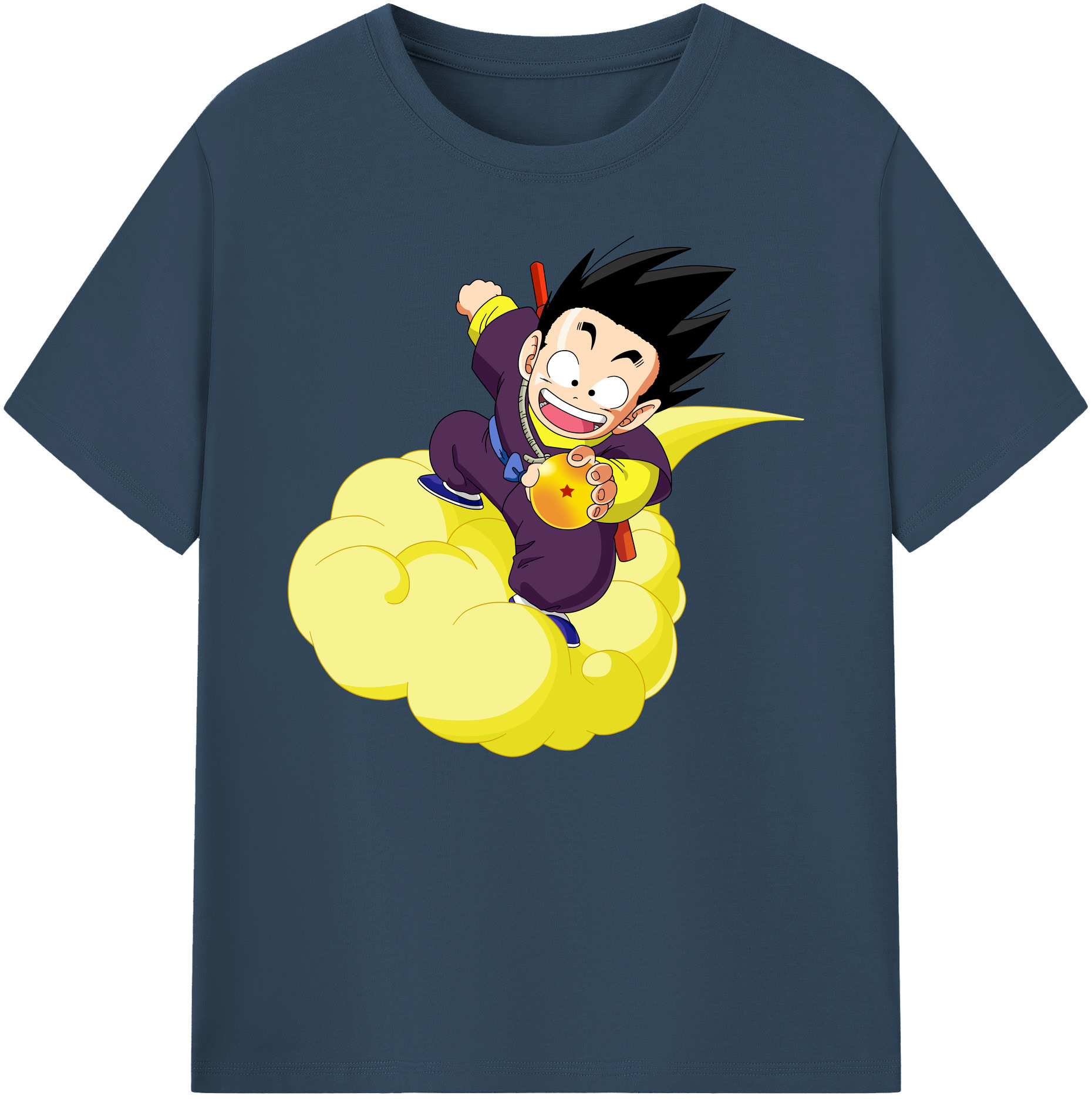 （画像用） ドラゴンボール 孫悟空（そん ごくう）Son Goku カカロット DRAGON BALL Kakarotto 綿100％ メンズ半袖Tシャツ｜肌触りやわらか＆通気性