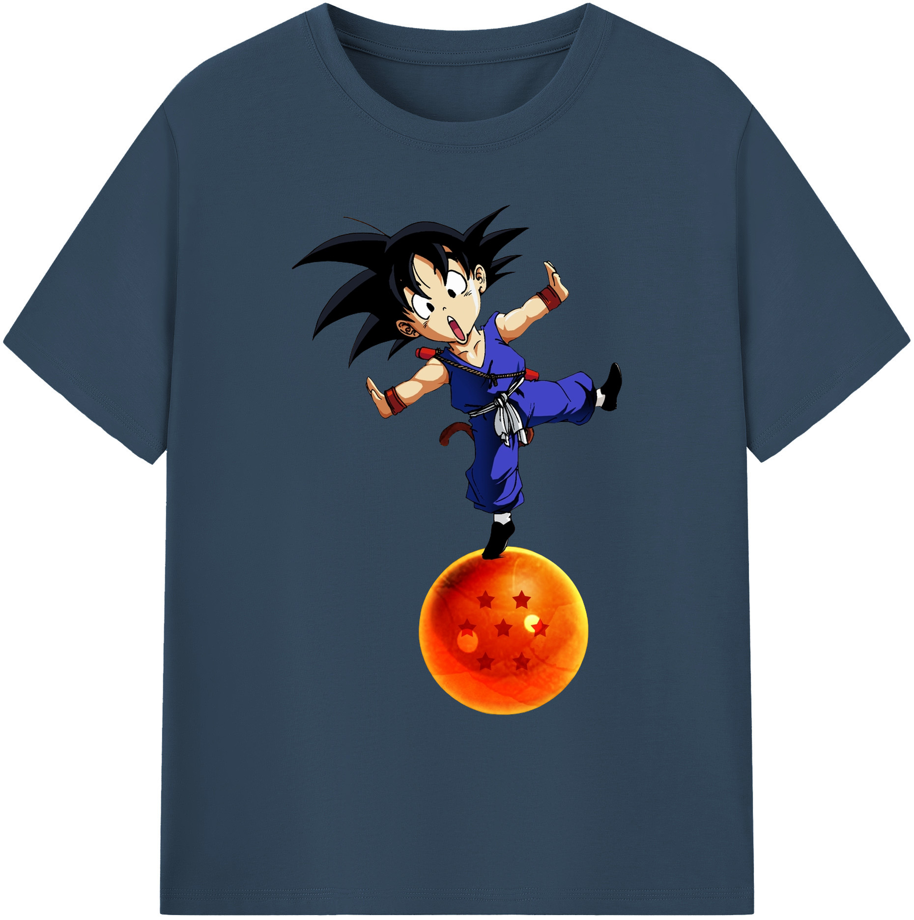 （画像用） ドラゴンボール 孫悟空（そん ごくう）Son Goku カカロット DRAGON BALL Kakarotto 綿100％ メンズ半袖Tシャツ｜肌触りやわらか＆通気性