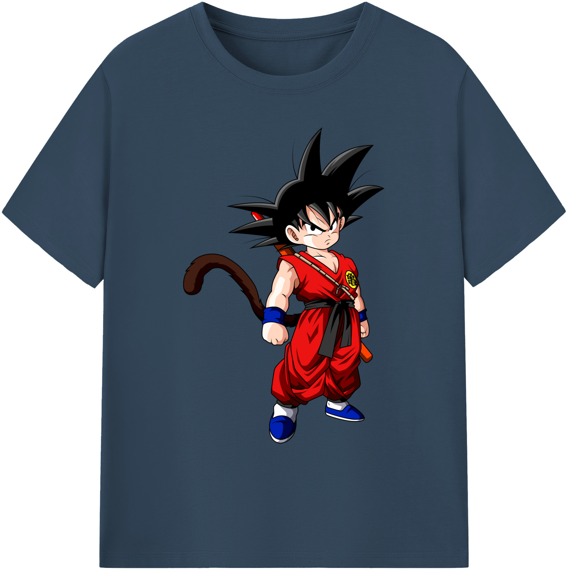 （画像用） ドラゴンボール 孫悟空（そん ごくう）Son Goku カカロット DRAGON BALL Kakarotto 綿100％ メンズ半袖Tシャツ｜肌触りやわらか＆通気性