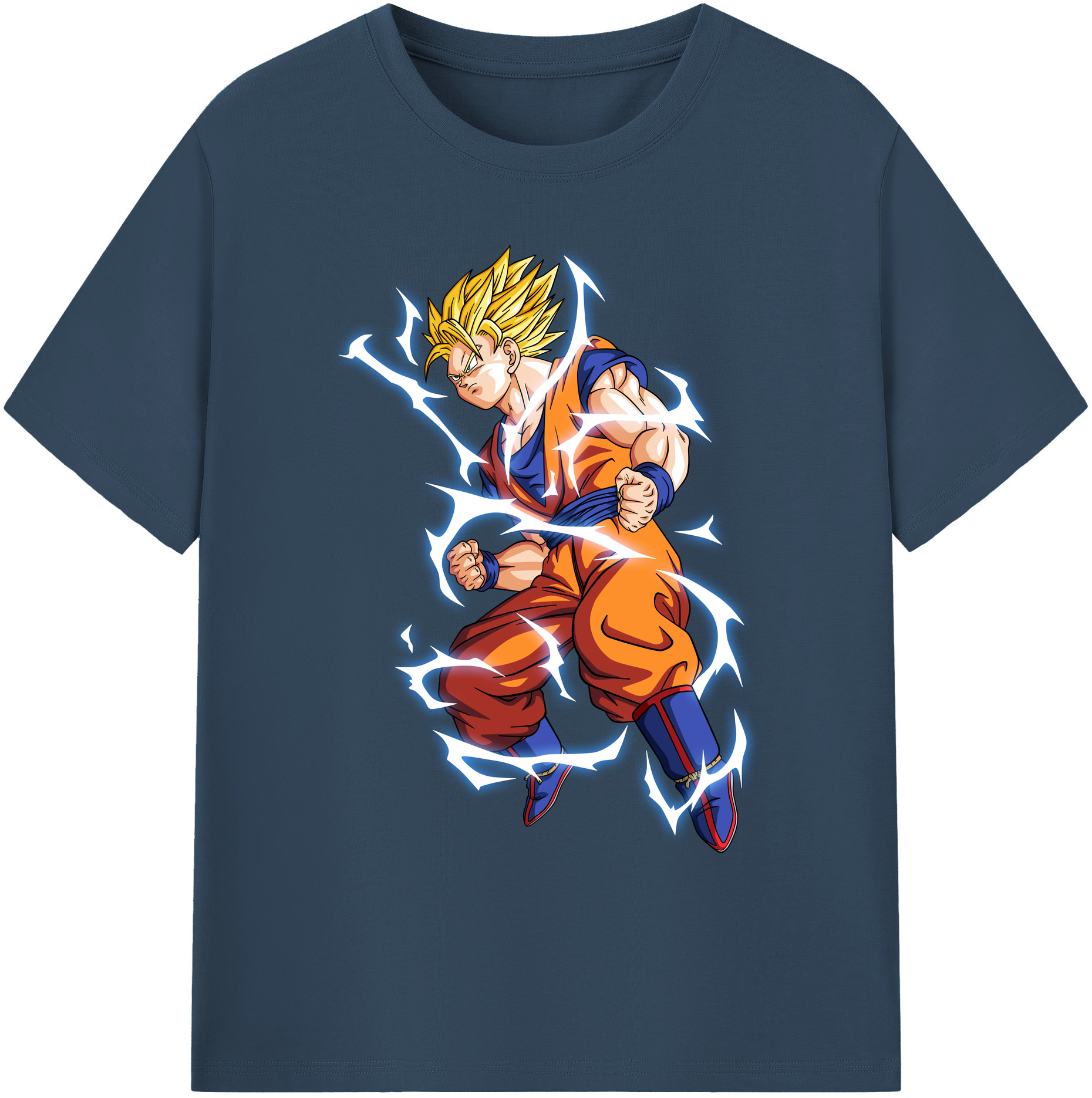 （画像用） ドラゴンボール 孫悟空（そん ごくう）Son Goku カカロット DRAGON BALL Kakarotto 綿100％ メンズ半袖Tシャツ｜肌触りやわらか＆通気性
