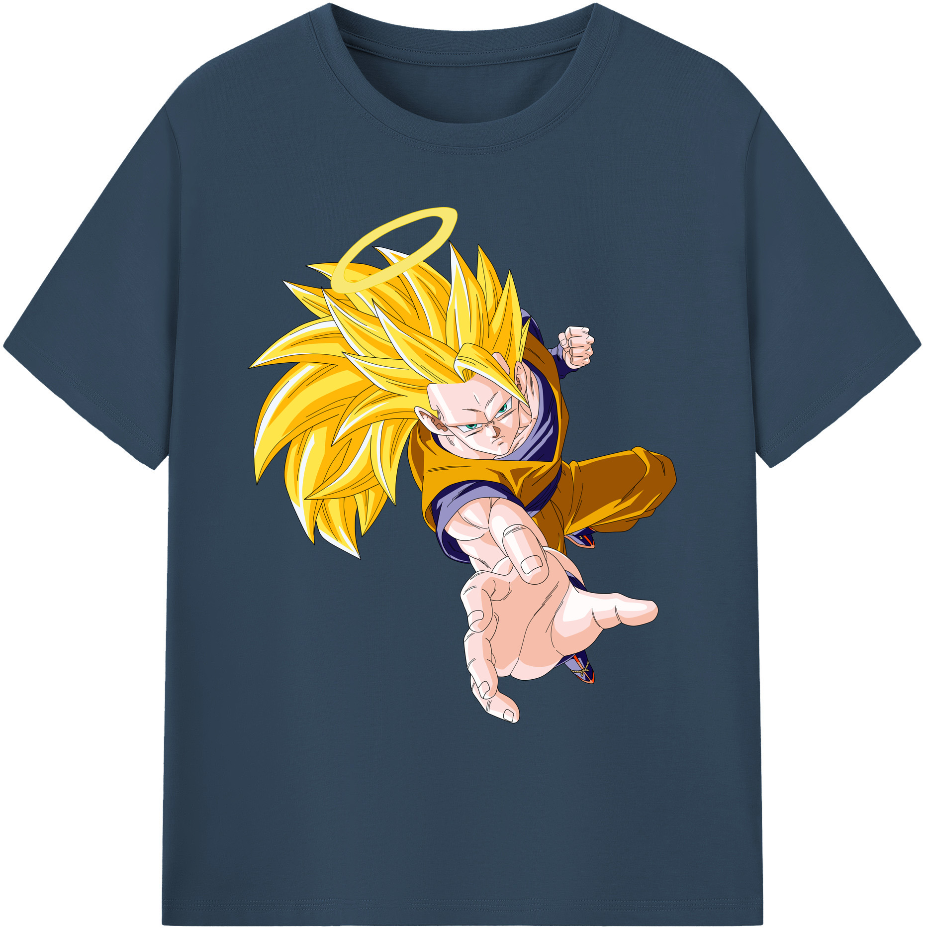 （画像用） ドラゴンボール 孫悟空（そん ごくう）Son Goku カカロット DRAGON BALL Kakarotto 綿100％ メンズ半袖Tシャツ｜肌触りやわらか＆通気性