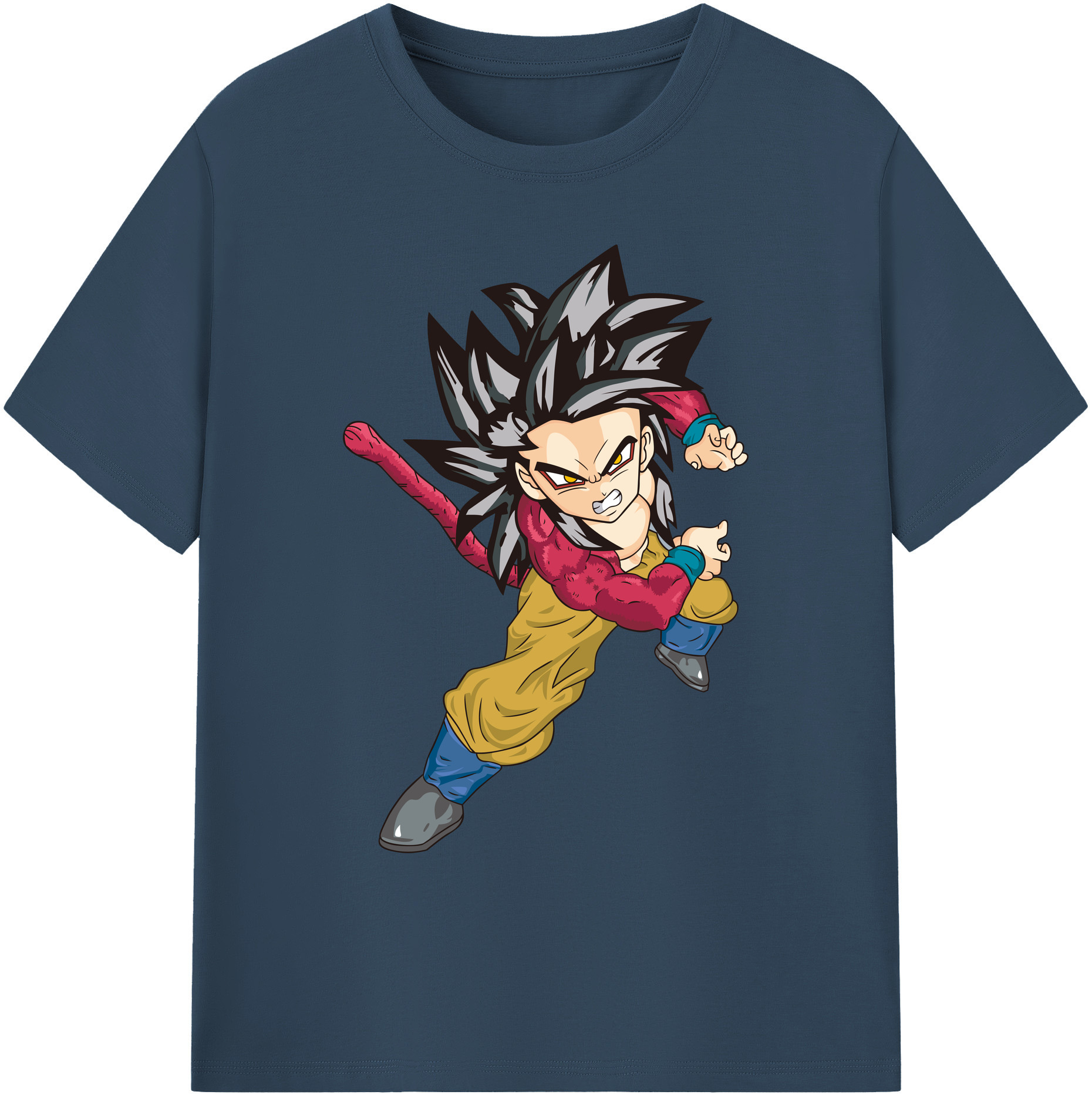 （画像用） ドラゴンボール 孫悟空（そん ごくう）Son Goku カカロット DRAGON BALL Kakarotto 綿100％ メンズ半袖Tシャツ｜肌触りやわらか＆通気性