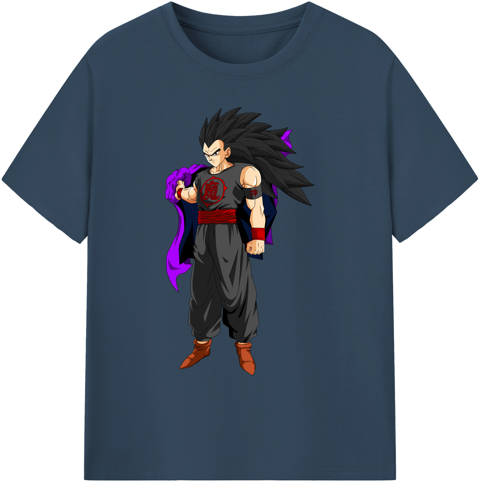 （画像用） ドラゴンボール ベジータ四世（Bejīta Yonsei）DRAGON BALL Vegeta IV 綿100％ メンズ半袖Tシャツ｜肌触りやわらか＆通気性