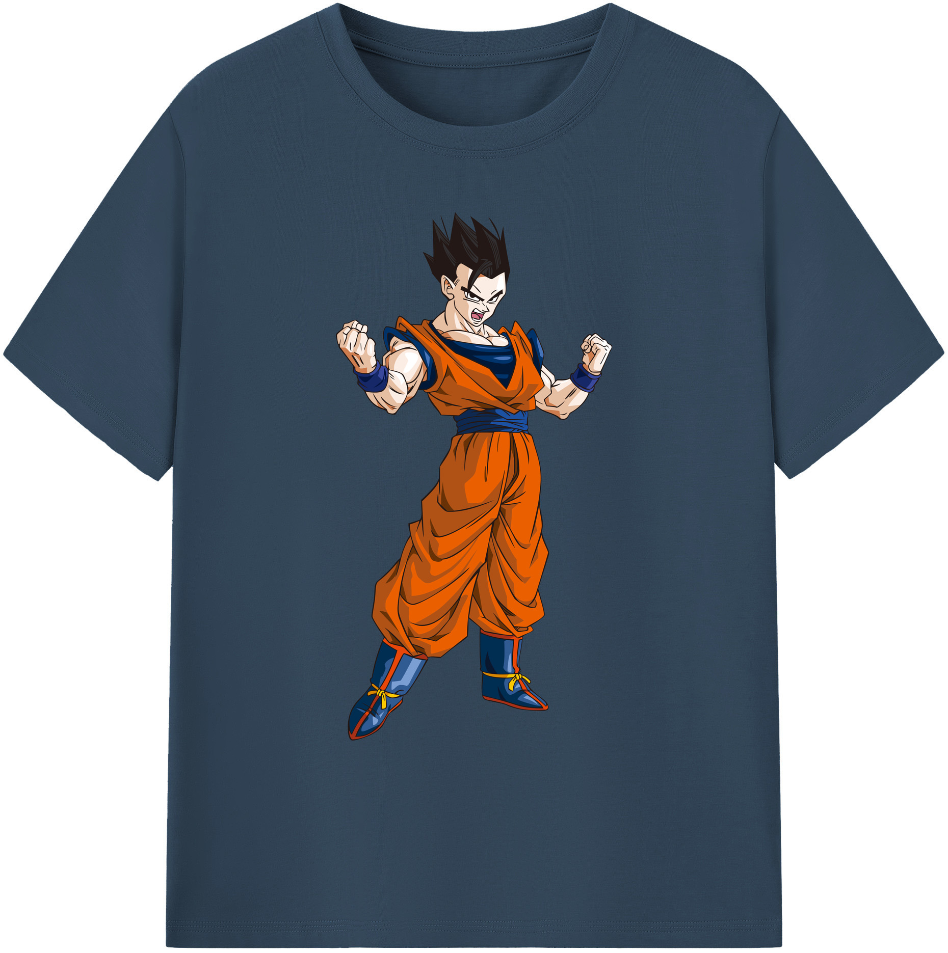 （画像用） ドラゴンボール 孫 悟飯（そんごはん）DRAGON BALL Son Gohan 綿100％ メンズ半袖Tシャツ｜肌触りやわらか＆通気性