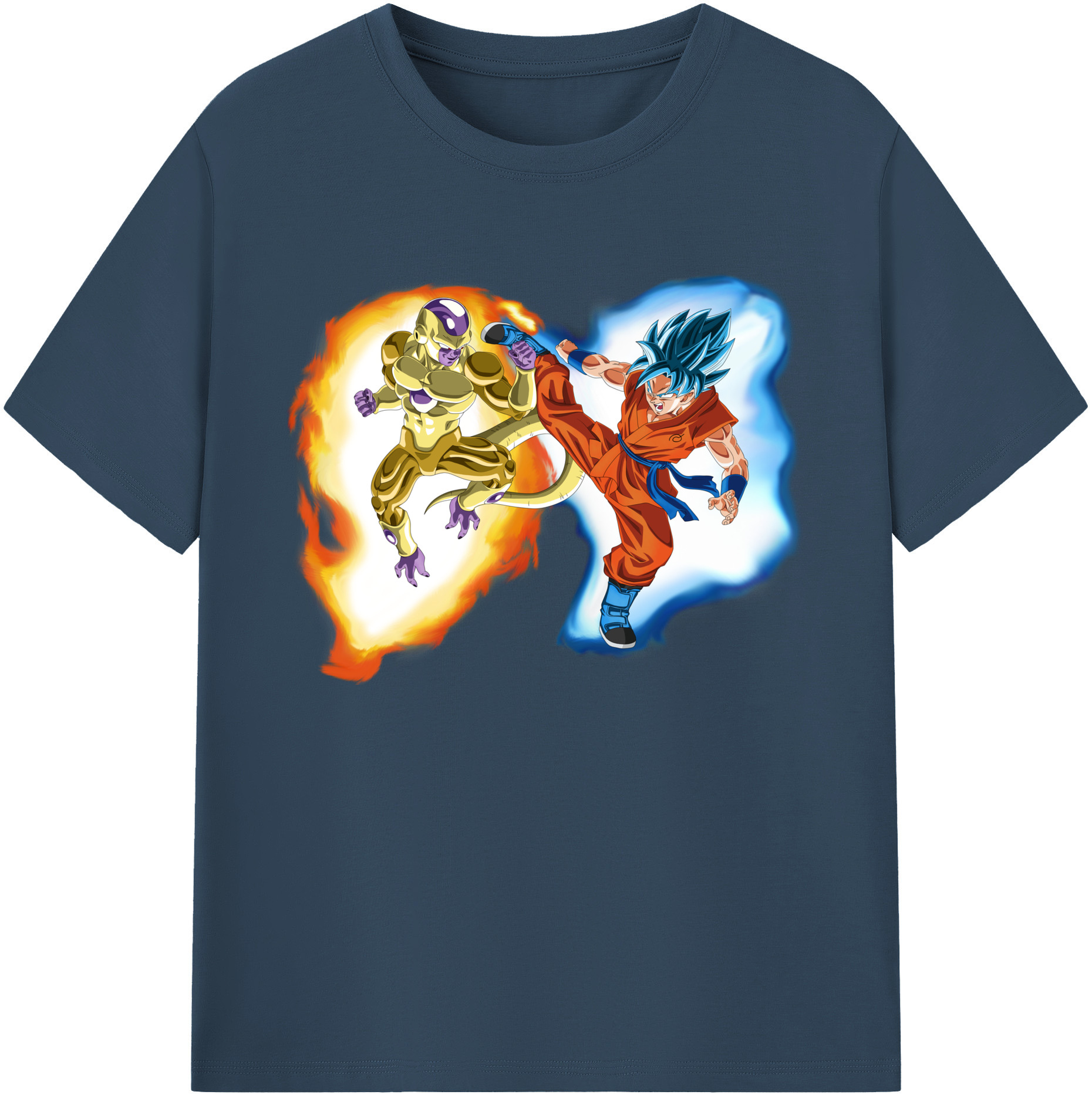 （画像用） ドラゴンボール フリーザ DRAGON BALL Frieza 綿100％ メンズ半袖Tシャツ｜肌触りやわらか＆通気性