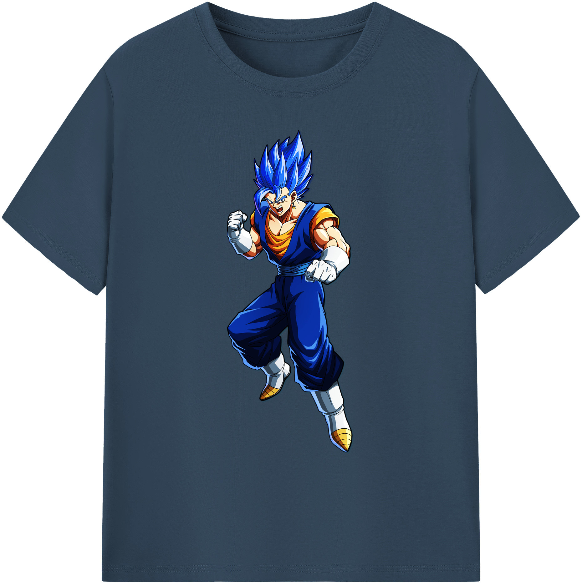 （画像用） ドラゴンボール ベジット DRAGON BALL Vegetto 綿100％ メンズ半袖Tシャツ｜肌触りやわらか＆通気性