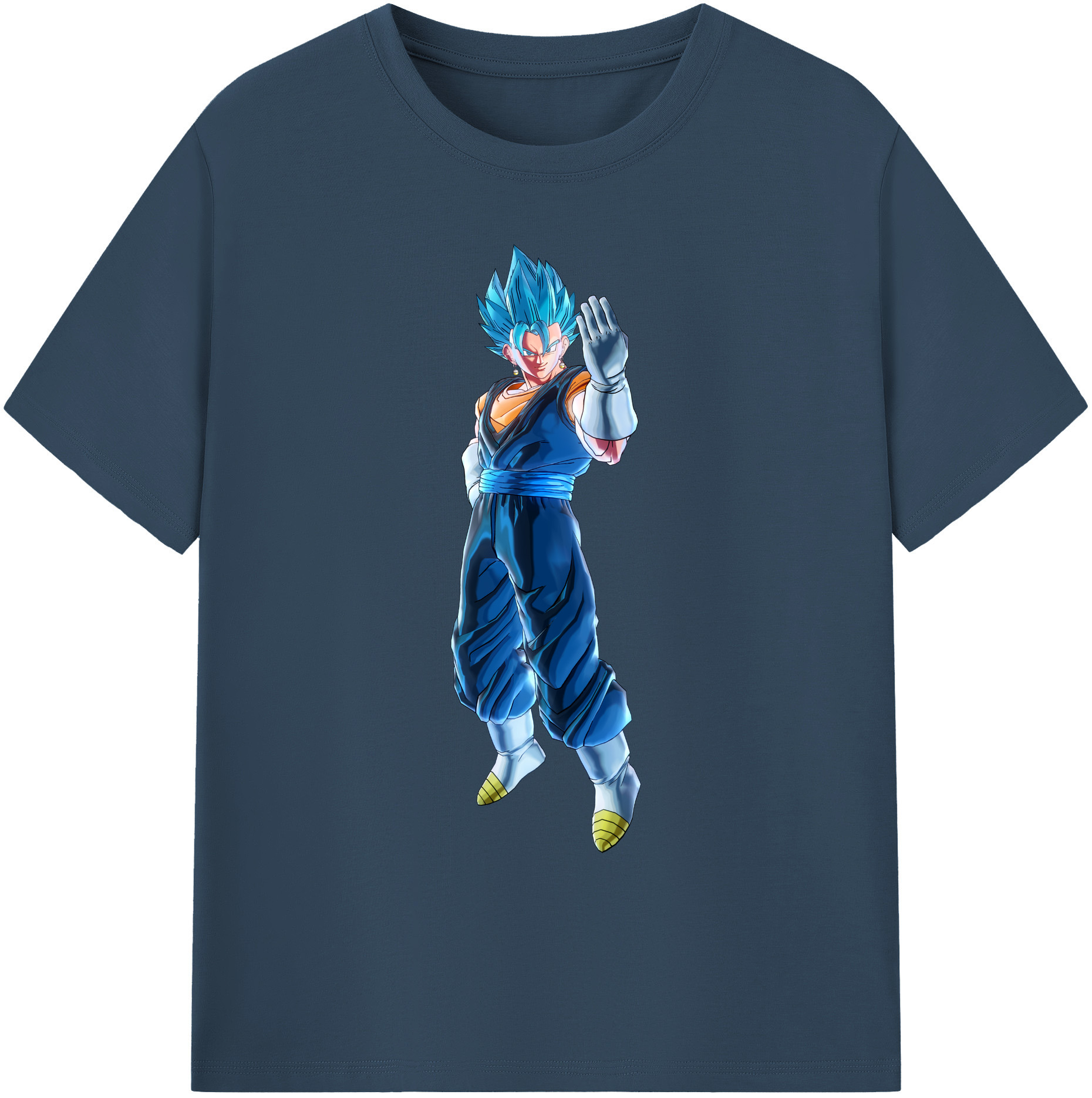 （画像用） ドラゴンボール ベジット DRAGON BALL Vegetto 綿100％ メンズ半袖Tシャツ｜肌触りやわらか＆通気性