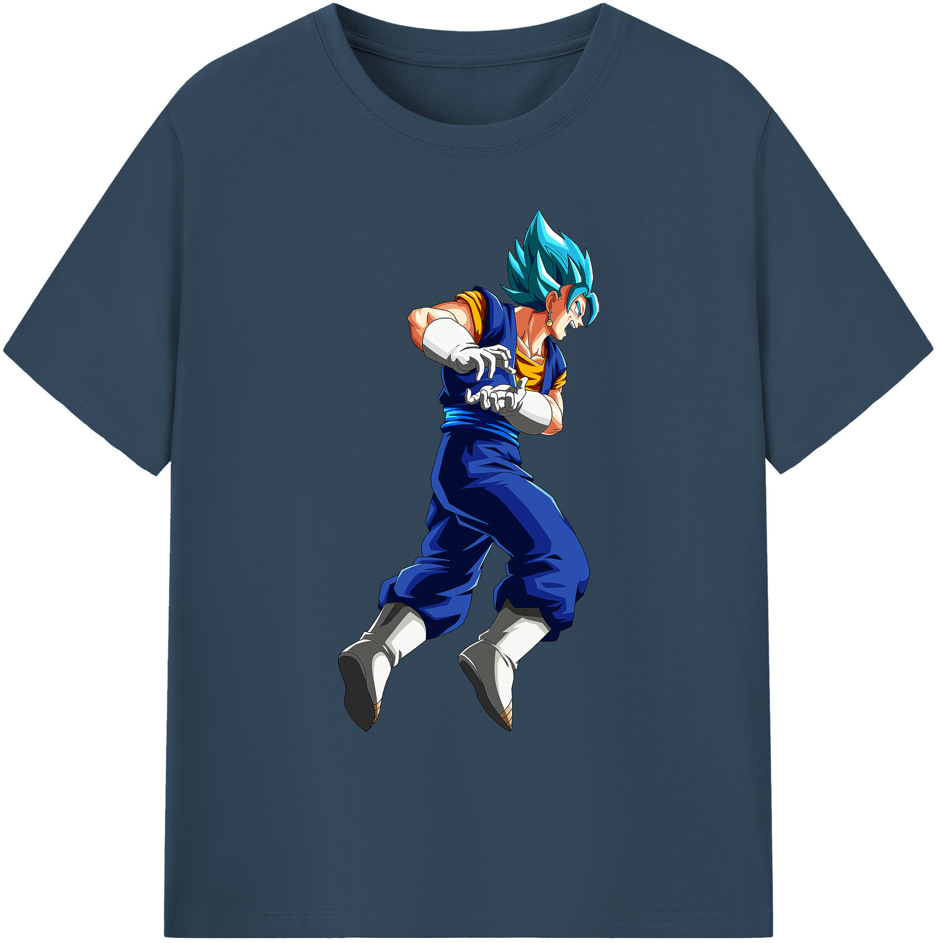 （画像用） ドラゴンボール ベジット DRAGON BALL Vegetto 綿100％ メンズ半袖Tシャツ｜肌触りやわらか＆通気性