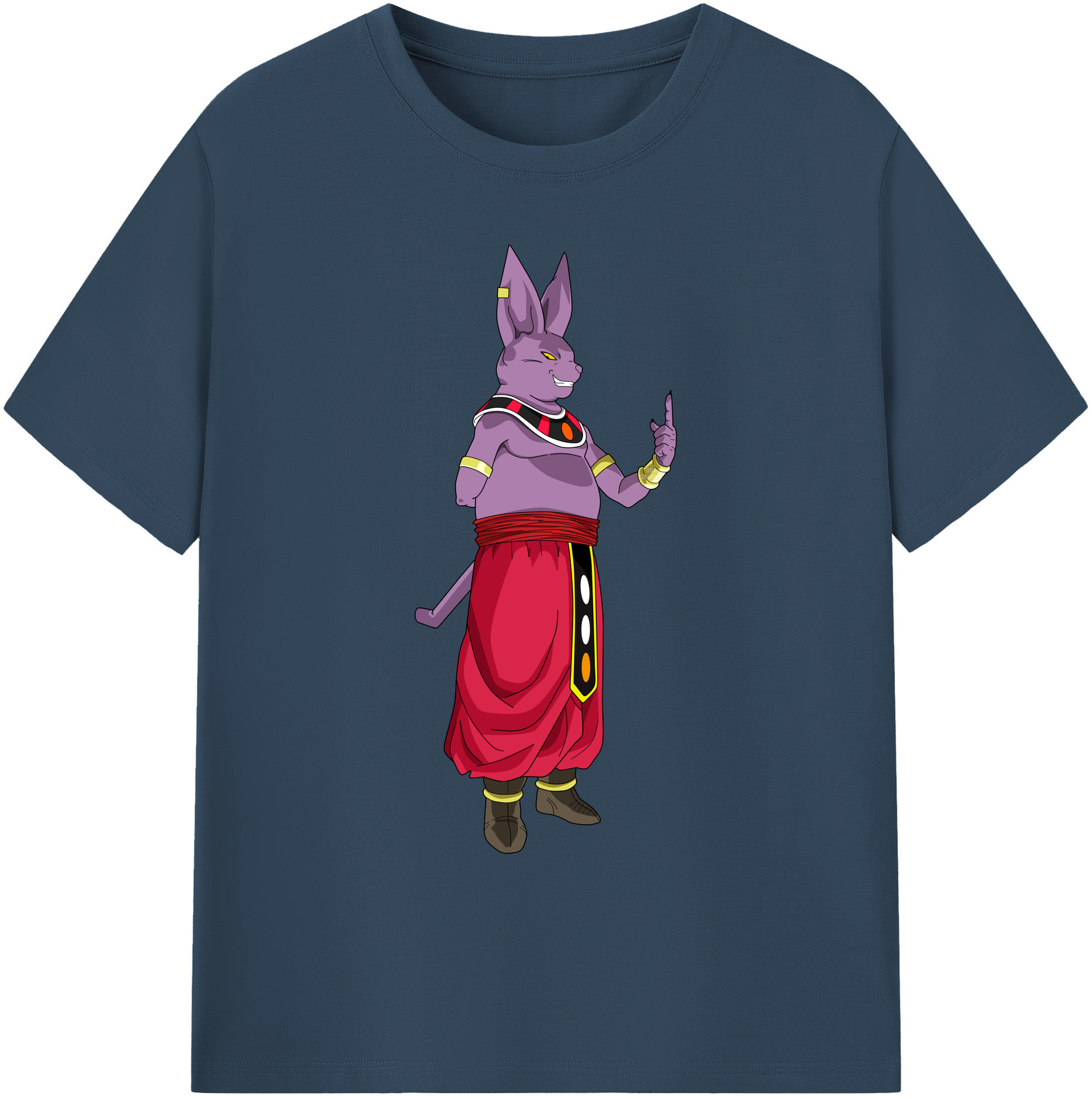 （画像用） ドラゴンボール シャンパ DRAGON BALL Champa 綿100％ メンズ半袖Tシャツ｜肌触りやわらか＆通気性