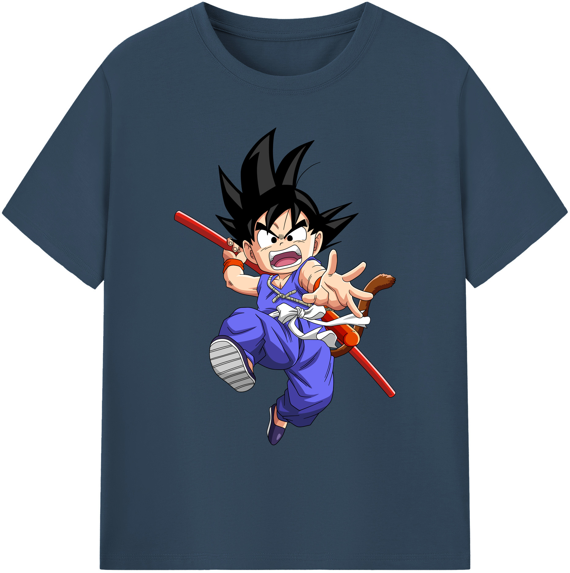 （画像用） ドラゴンボール 孫悟空（そん ごくう）Son Goku カカロット DRAGON BALL Kakarotto 綿100％ メンズ半袖Tシャツ｜肌触りやわらか＆通気性