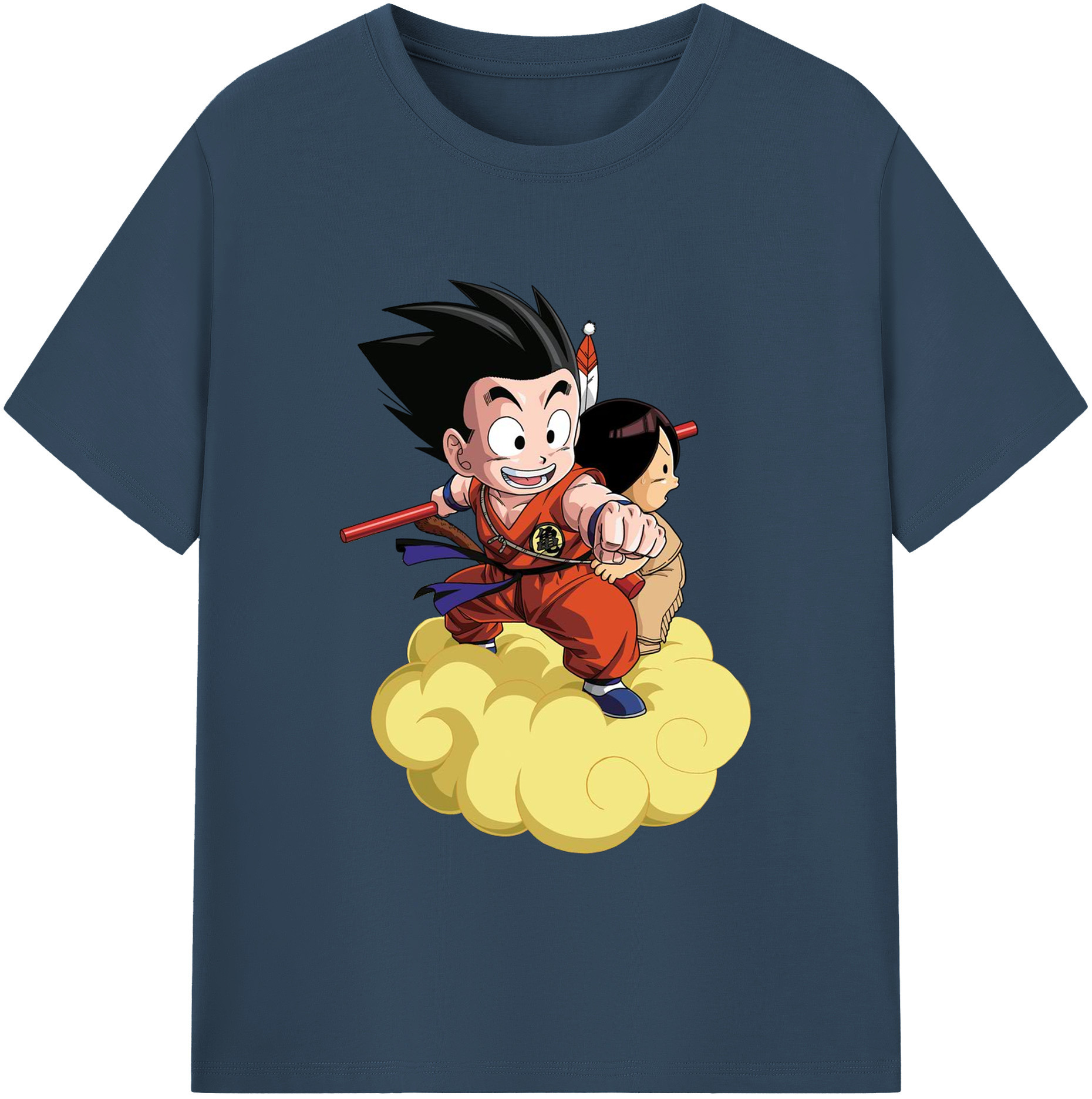 （画像用） ドラゴンボール 孫悟空（そん ごくう）Son Goku カカロット DRAGON BALL Kakarotto 綿100％ メンズ半袖Tシャツ｜肌触りやわらか＆通気性
