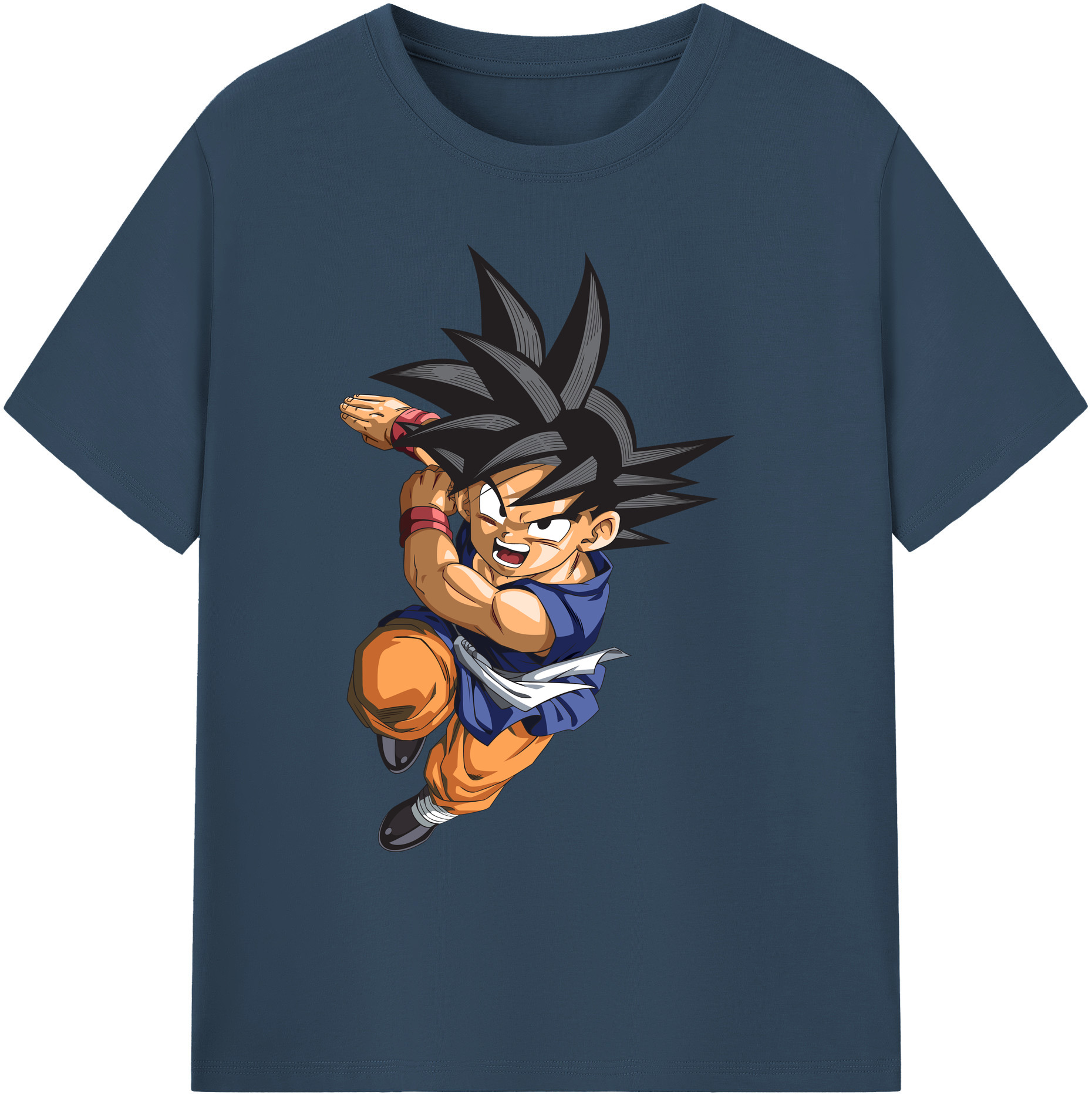 （画像用） ドラゴンボール 孫悟空（そん ごくう）Son Goku カカロット DRAGON BALL Kakarotto 綿100％ メンズ半袖Tシャツ｜肌触りやわらか＆通気性