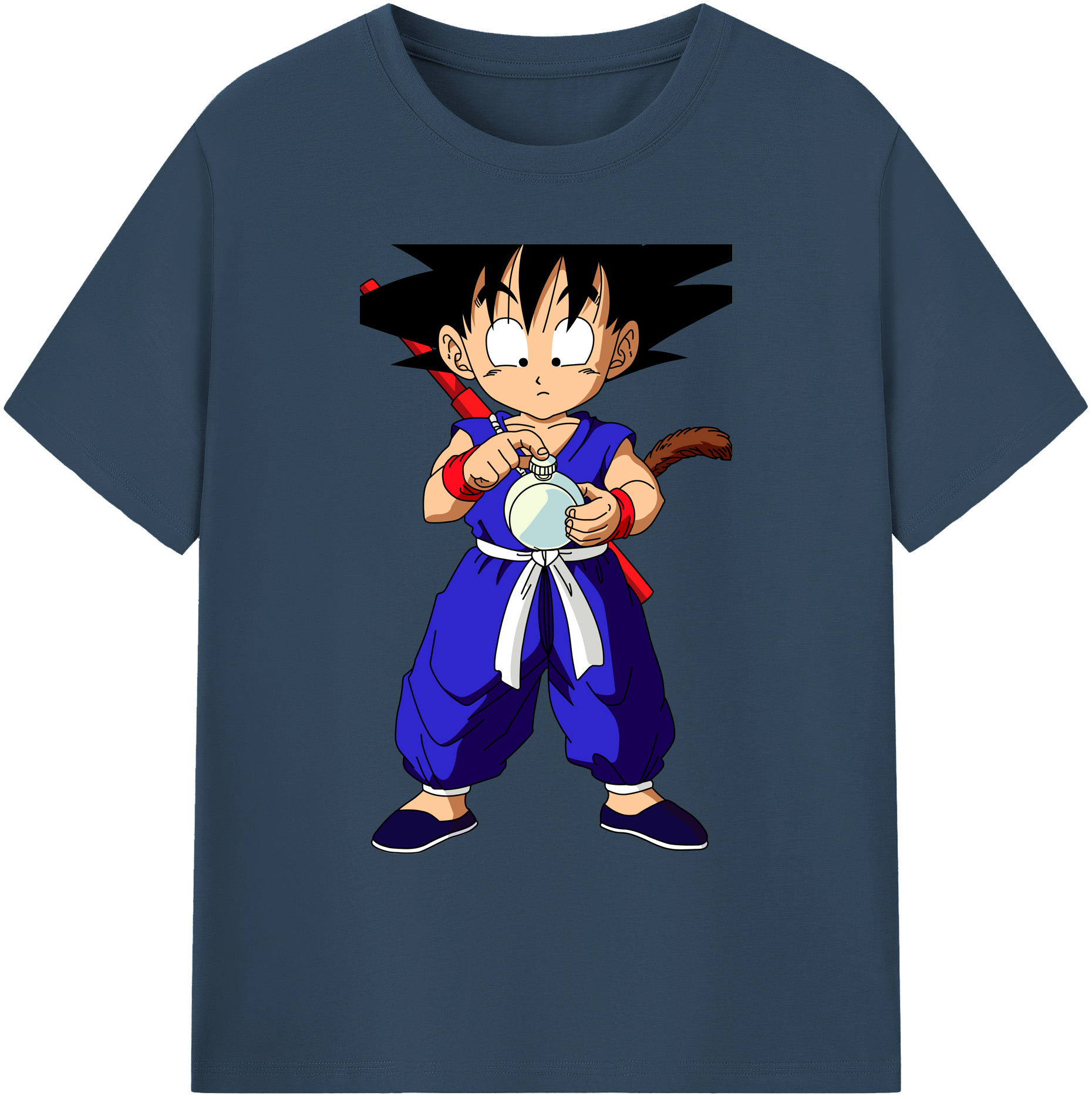 （画像用） ドラゴンボール 孫悟空（そん ごくう）Son Goku カカロット DRAGON BALL Kakarotto 綿100％ メンズ半袖Tシャツ｜肌触りやわらか＆通気性