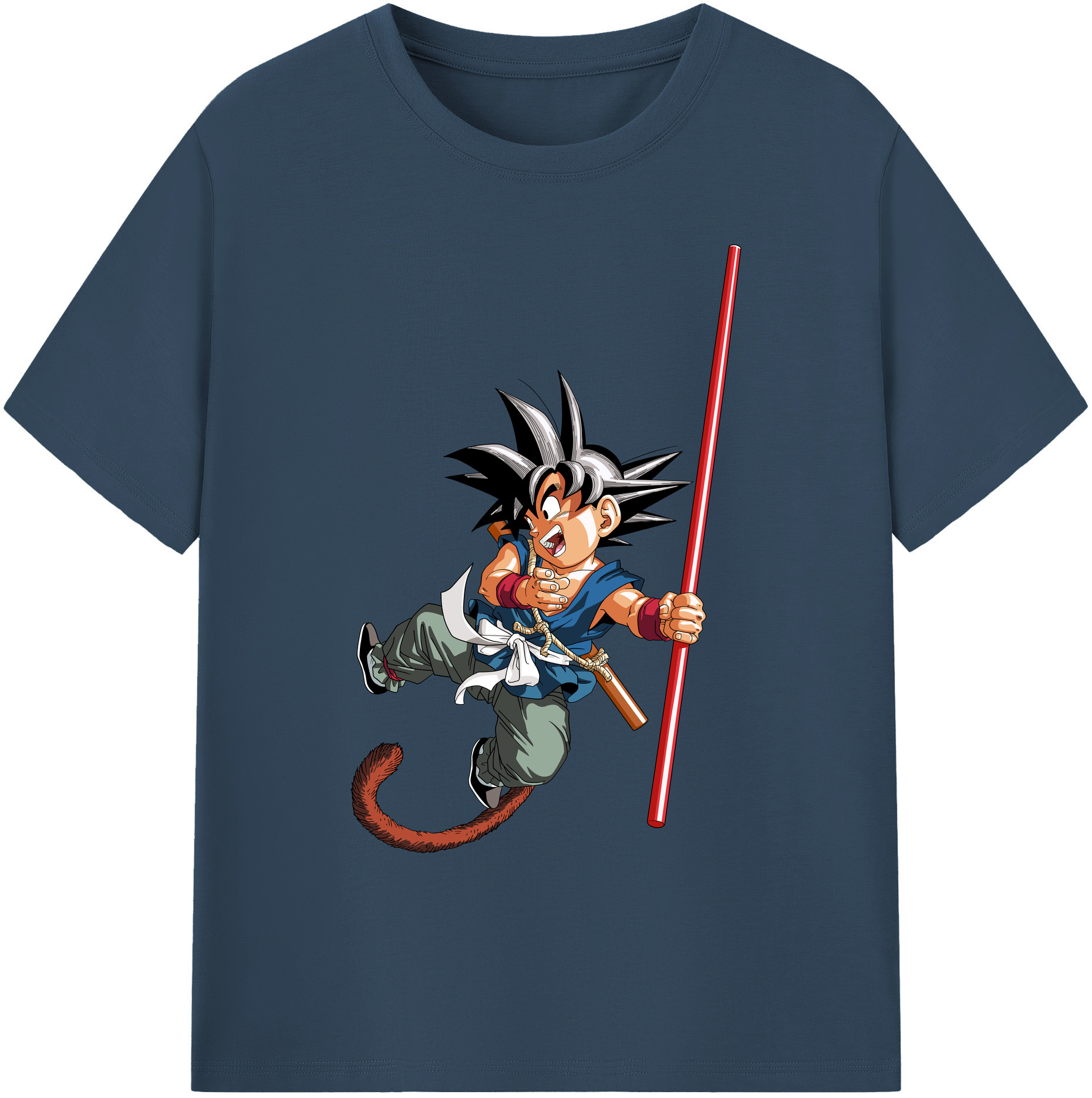 （画像用） ドラゴンボール 孫悟空（そん ごくう）Son Goku カカロット DRAGON BALL Kakarotto 綿100％ メンズ半袖Tシャツ｜肌触りやわらか＆通気性