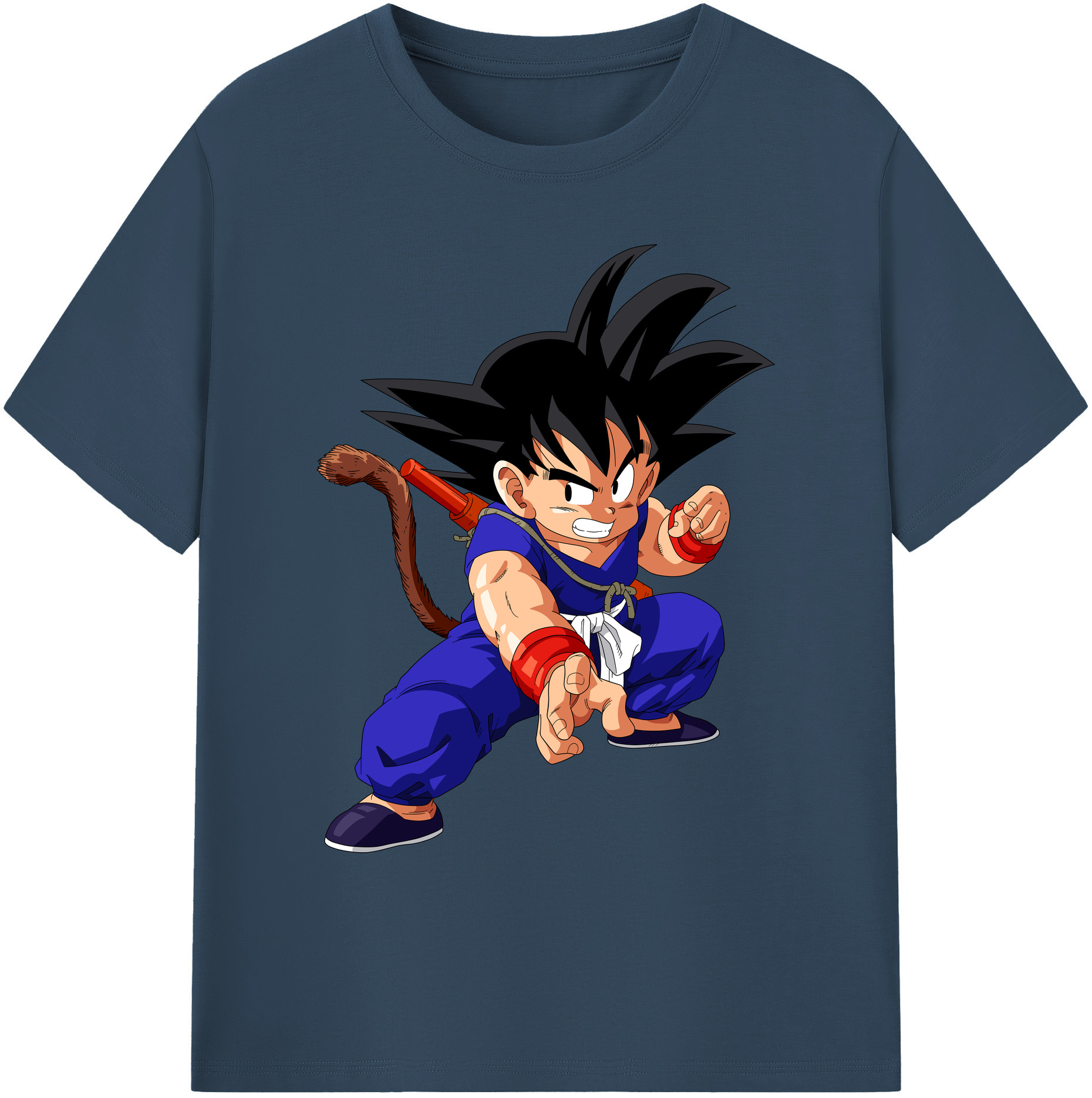 （画像用） ドラゴンボール 孫悟空（そん ごくう）Son Goku カカロット DRAGON BALL Kakarotto 綿100％ メンズ半袖Tシャツ｜肌触りやわらか＆通気性