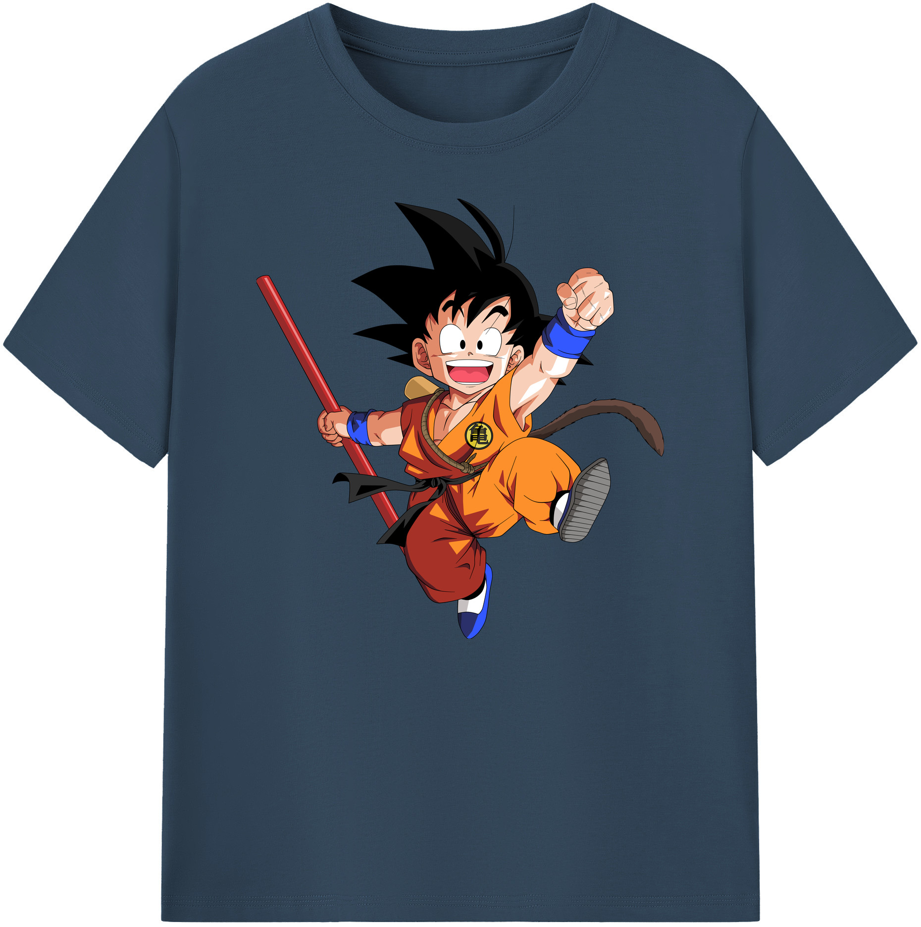 （画像用） ドラゴンボール 孫悟空（そん ごくう）Son Goku カカロット DRAGON BALL Kakarotto 綿100％ メンズ半袖Tシャツ｜肌触りやわらか＆通気性
