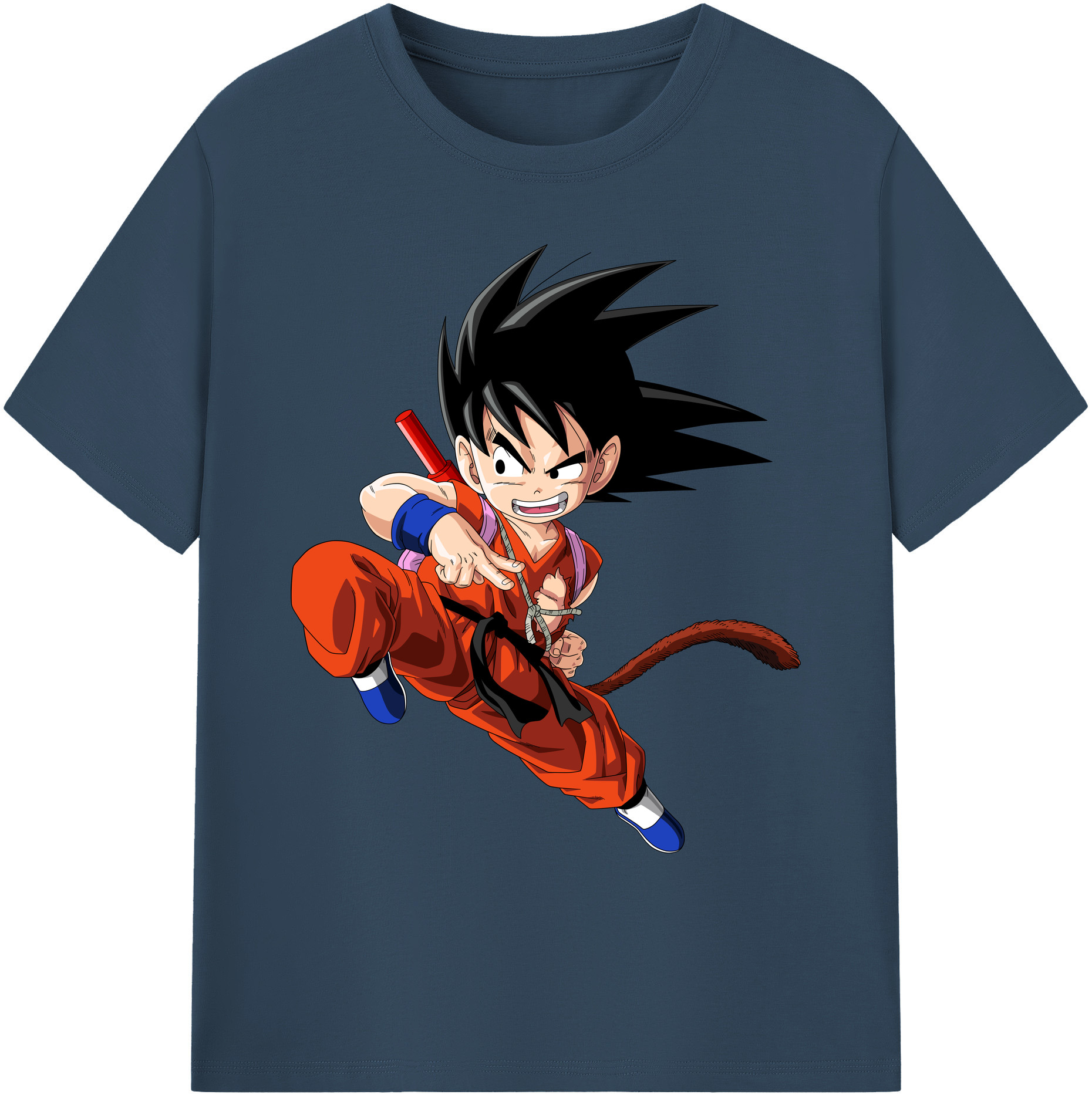 （画像用） ドラゴンボール 孫悟空（そん ごくう）Son Goku カカロット DRAGON BALL Kakarotto 綿100％ メンズ半袖Tシャツ｜肌触りやわらか＆通気性