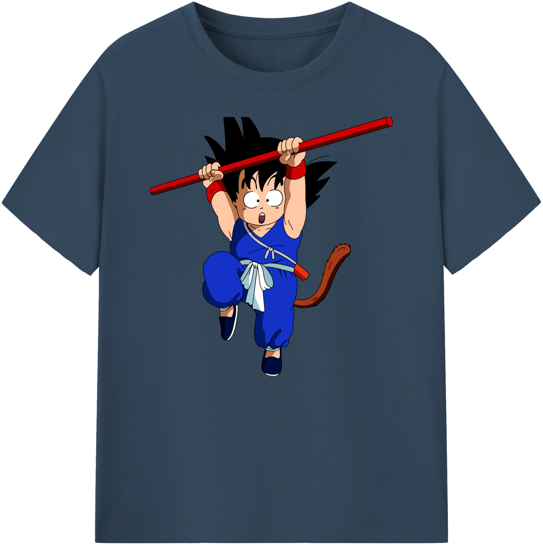 （画像用） ドラゴンボール 孫悟空（そん ごくう）Son Goku カカロット DRAGON BALL Kakarotto 綿100％ メンズ半袖Tシャツ｜肌触りやわらか＆通気性