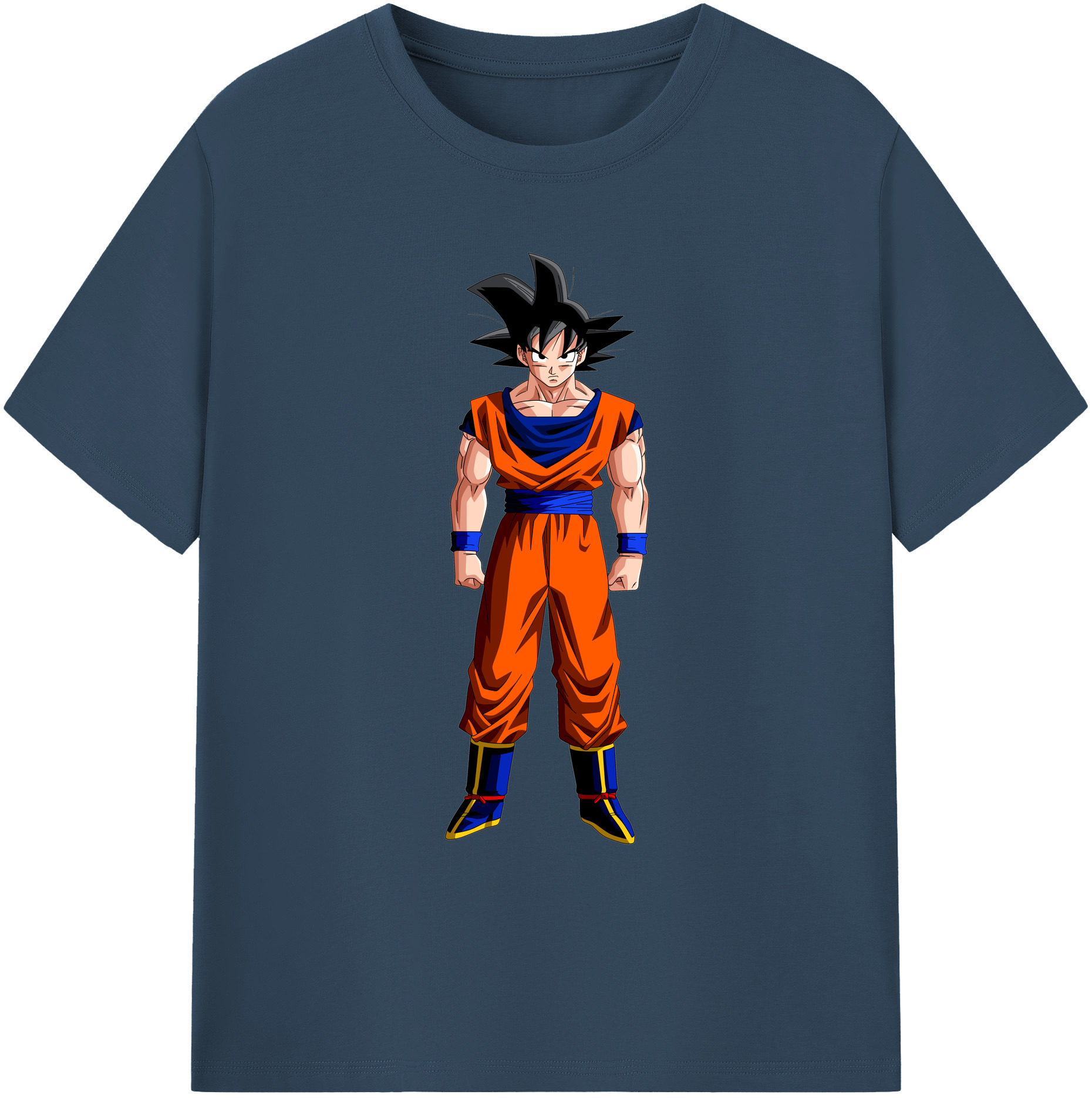 （画像用） ドラゴンボール 孫悟空（そん ごくう）Son Goku カカロット DRAGON BALL Kakarotto 綿100％ メンズ半袖Tシャツ｜肌触りやわらか＆通気性