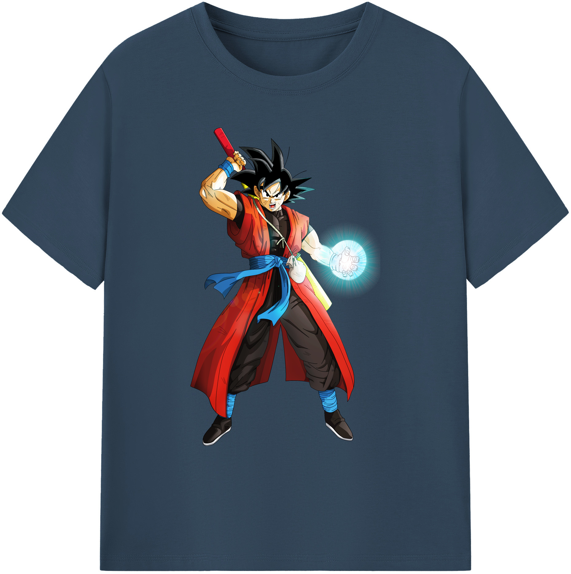 （画像用） ドラゴンボール 孫悟空（そん ごくう）Son Goku カカロット DRAGON BALL Kakarotto 綿100％ メンズ半袖Tシャツ｜肌触りやわらか＆通気性