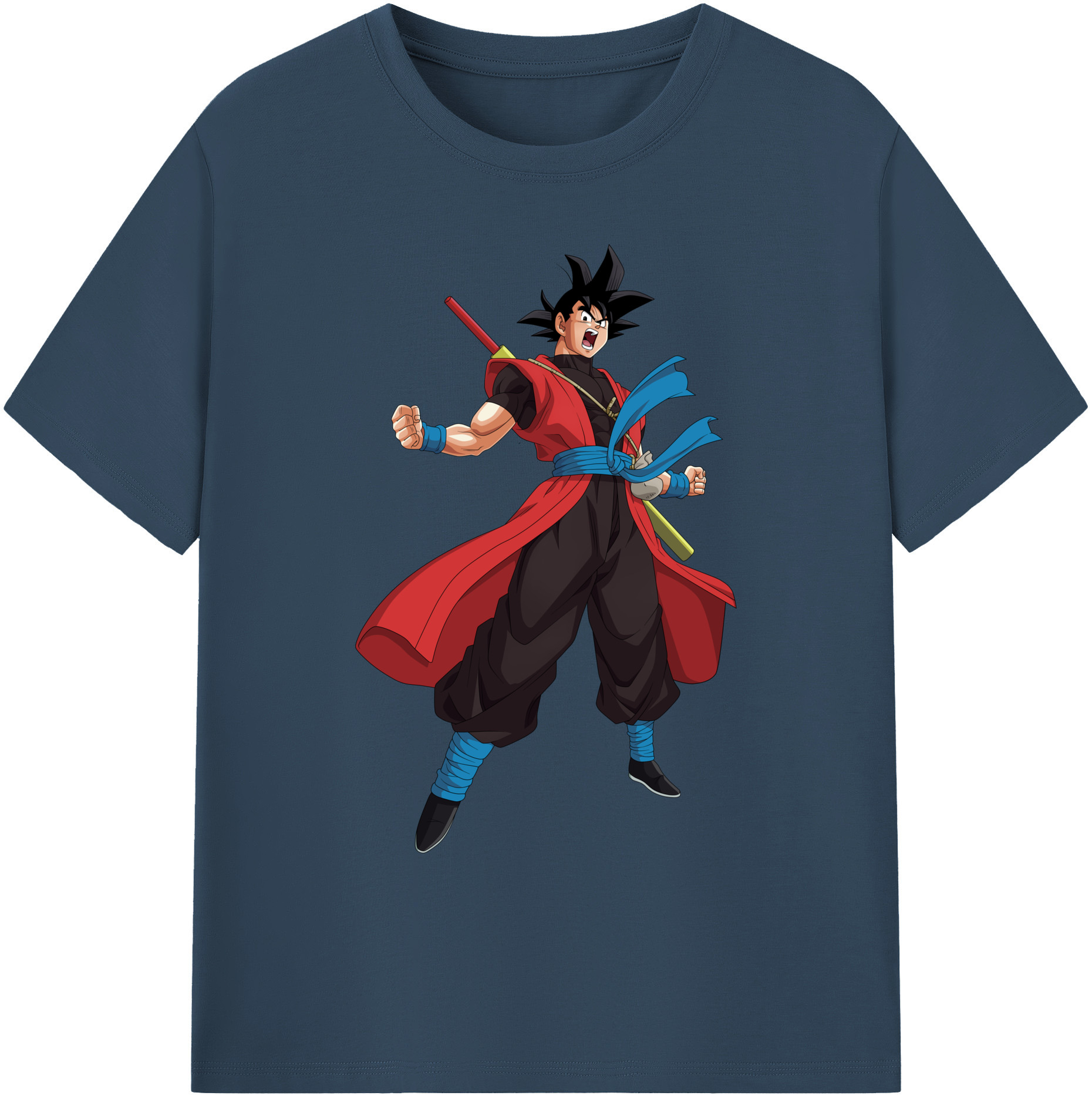 （画像用） ドラゴンボール 孫悟空（そん ごくう）Son Goku カカロット DRAGON BALL Kakarotto 綿100％ メンズ半袖Tシャツ｜肌触りやわらか＆通気性