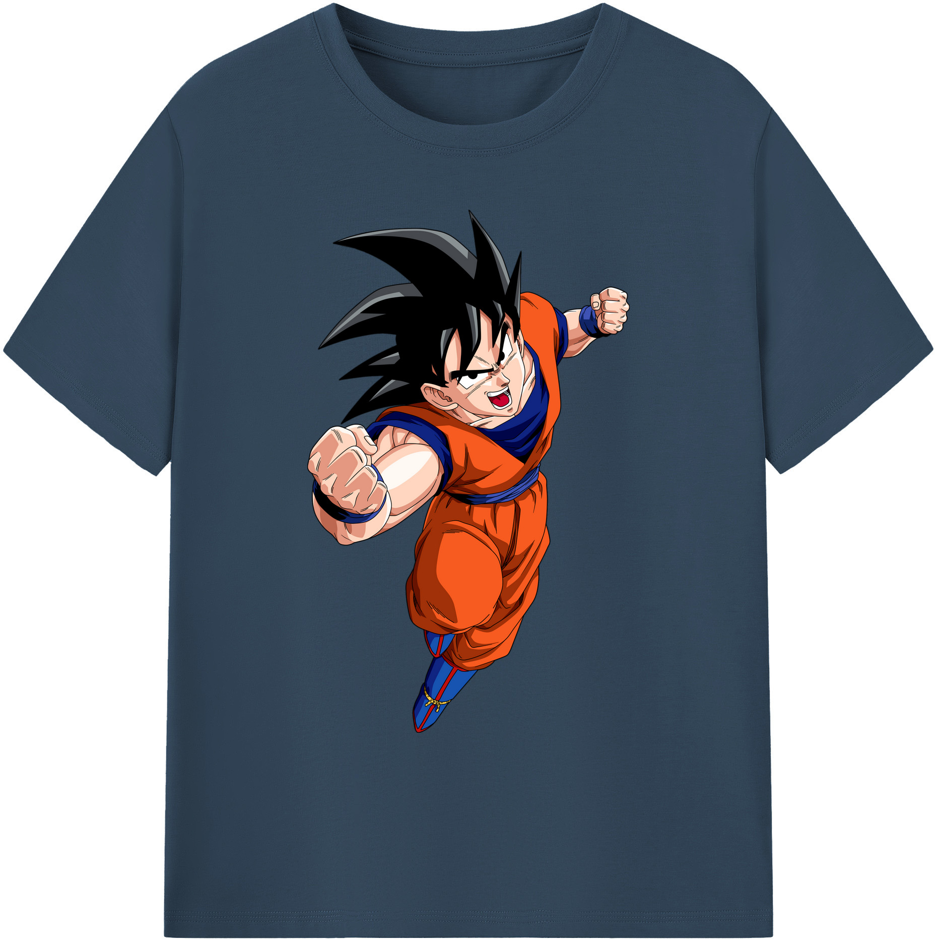 （画像用） ドラゴンボール 孫悟空（そん ごくう）Son Goku カカロット DRAGON BALL Kakarotto 綿100％ メンズ半袖Tシャツ｜肌触りやわらか＆通気性