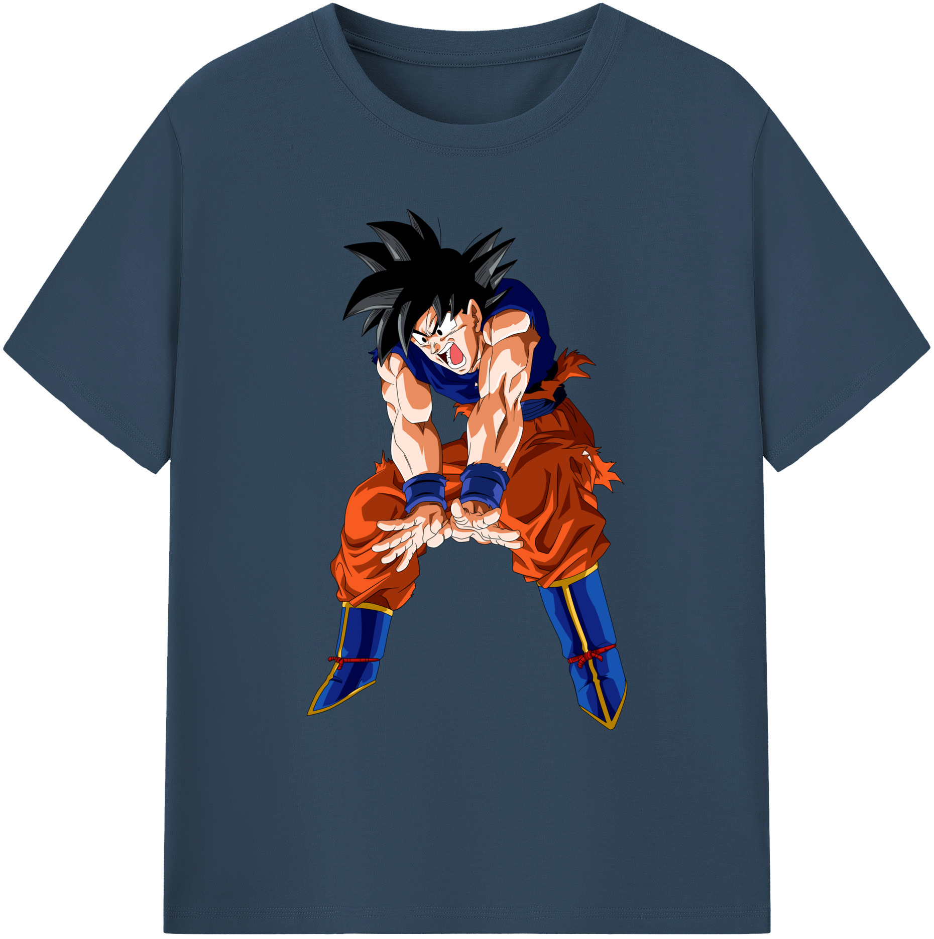 （画像用） ドラゴンボール 孫悟空（そん ごくう）Son Goku カカロット DRAGON BALL Kakarotto 綿100％ メンズ半袖Tシャツ｜肌触りやわらか＆通気性