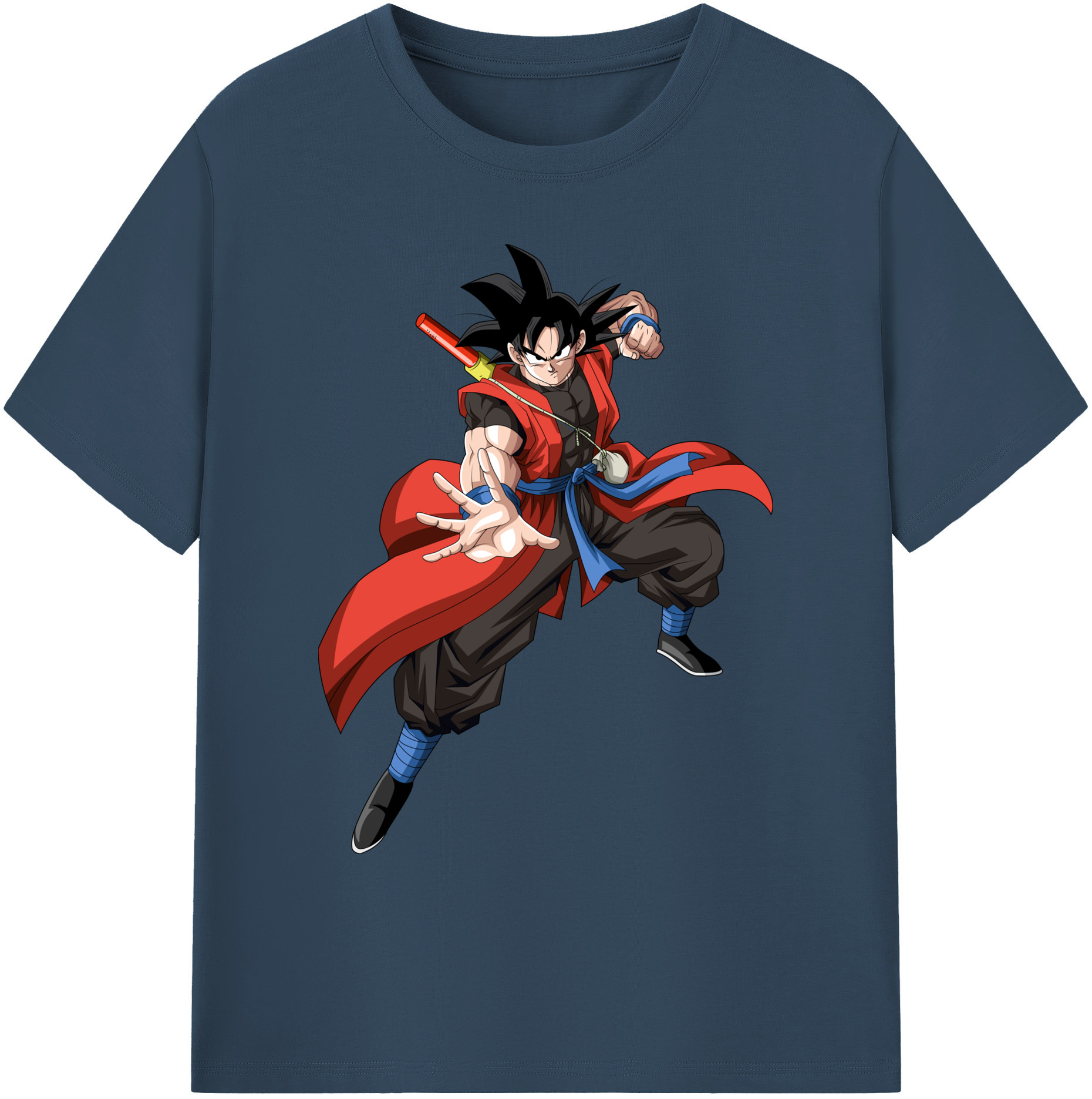 （画像用） ドラゴンボール 孫悟空（そん ごくう）Son Goku カカロット DRAGON BALL Kakarotto 綿100％ メンズ半袖Tシャツ｜肌触りやわらか＆通気性