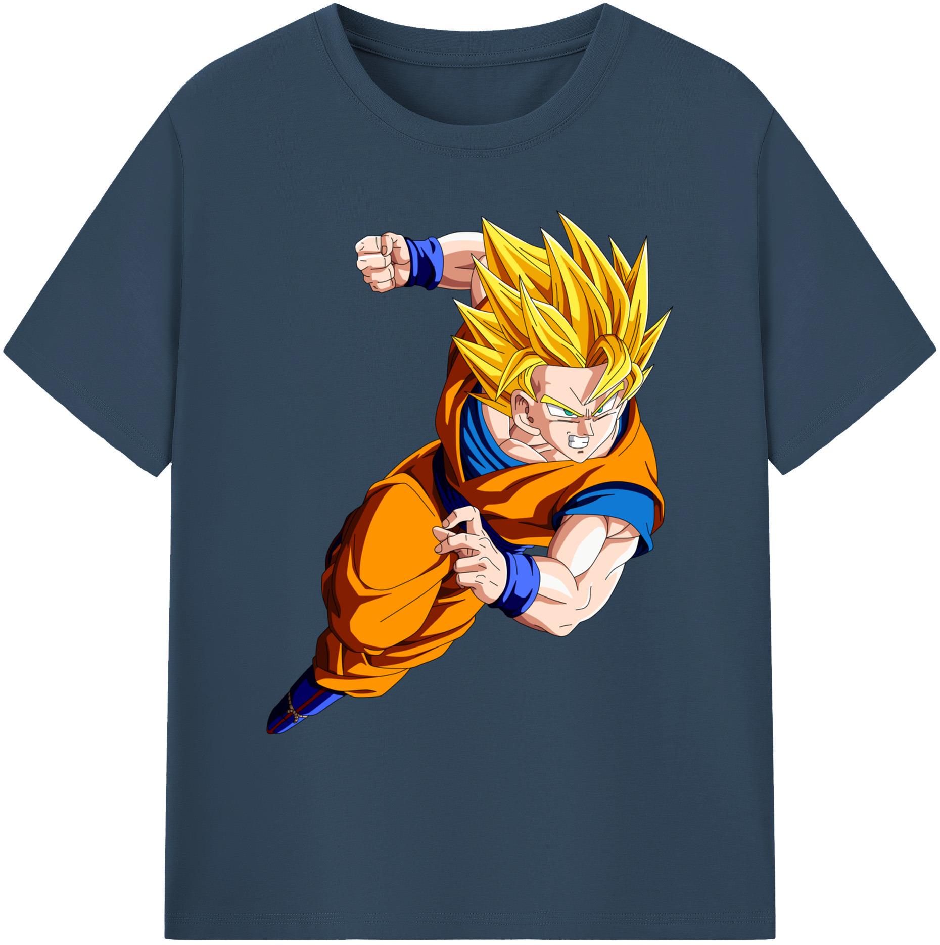 （画像用） ドラゴンボール 孫悟空（そん ごくう）Son Goku カカロット DRAGON BALL Kakarotto 綿100％ メンズ半袖Tシャツ｜肌触りやわらか＆通気性