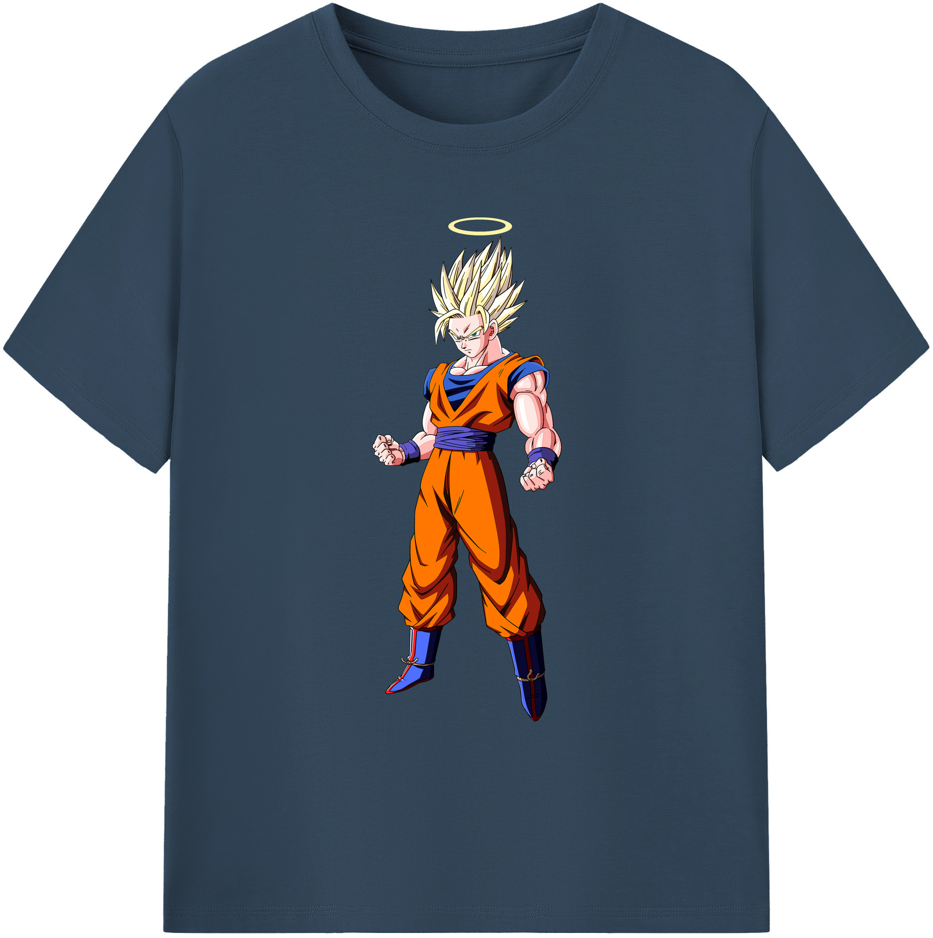 （画像用） ドラゴンボール 孫悟空（そん ごくう）Son Goku カカロット DRAGON BALL Kakarotto 綿100％ メンズ半袖Tシャツ｜肌触りやわらか＆通気性