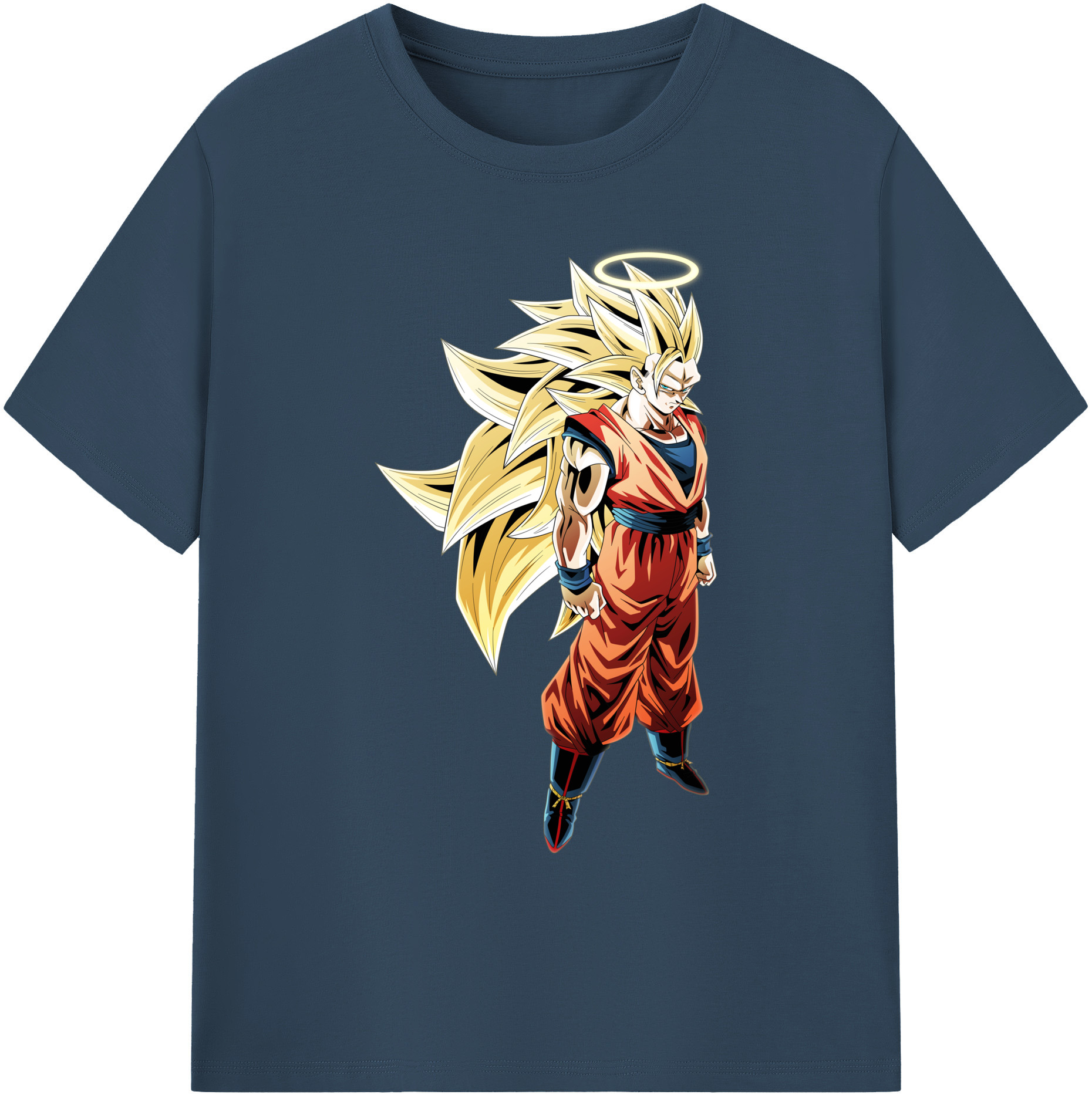 （画像用） ドラゴンボール 孫悟空（そん ごくう）Son Goku カカロット DRAGON BALL Kakarotto 綿100％ メンズ半袖Tシャツ｜肌触りやわらか＆通気性