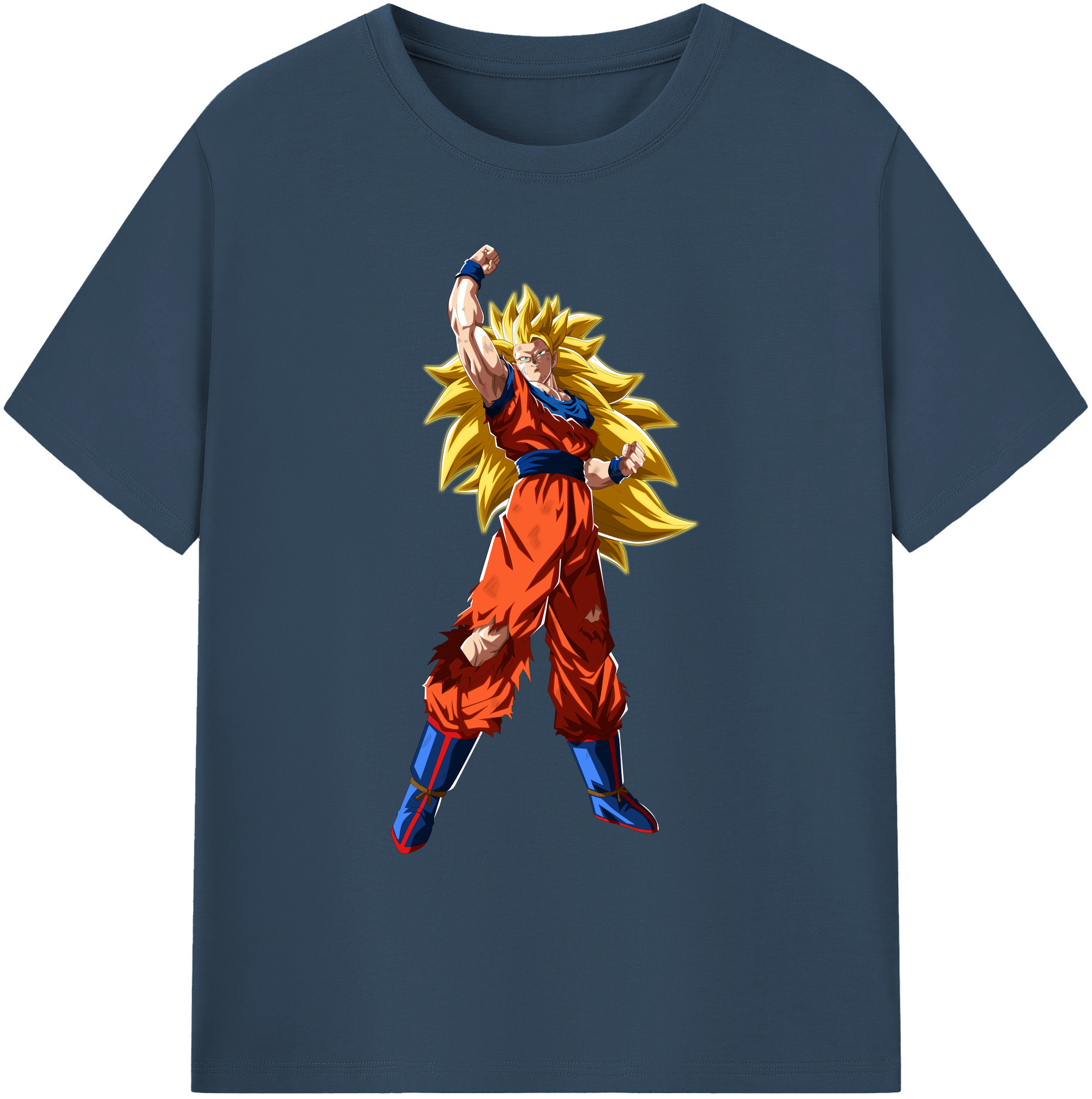 （画像用） ドラゴンボール 孫悟空（そん ごくう）Son Goku カカロット DRAGON BALL Kakarotto 綿100％ メンズ半袖Tシャツ｜肌触りやわらか＆通気性