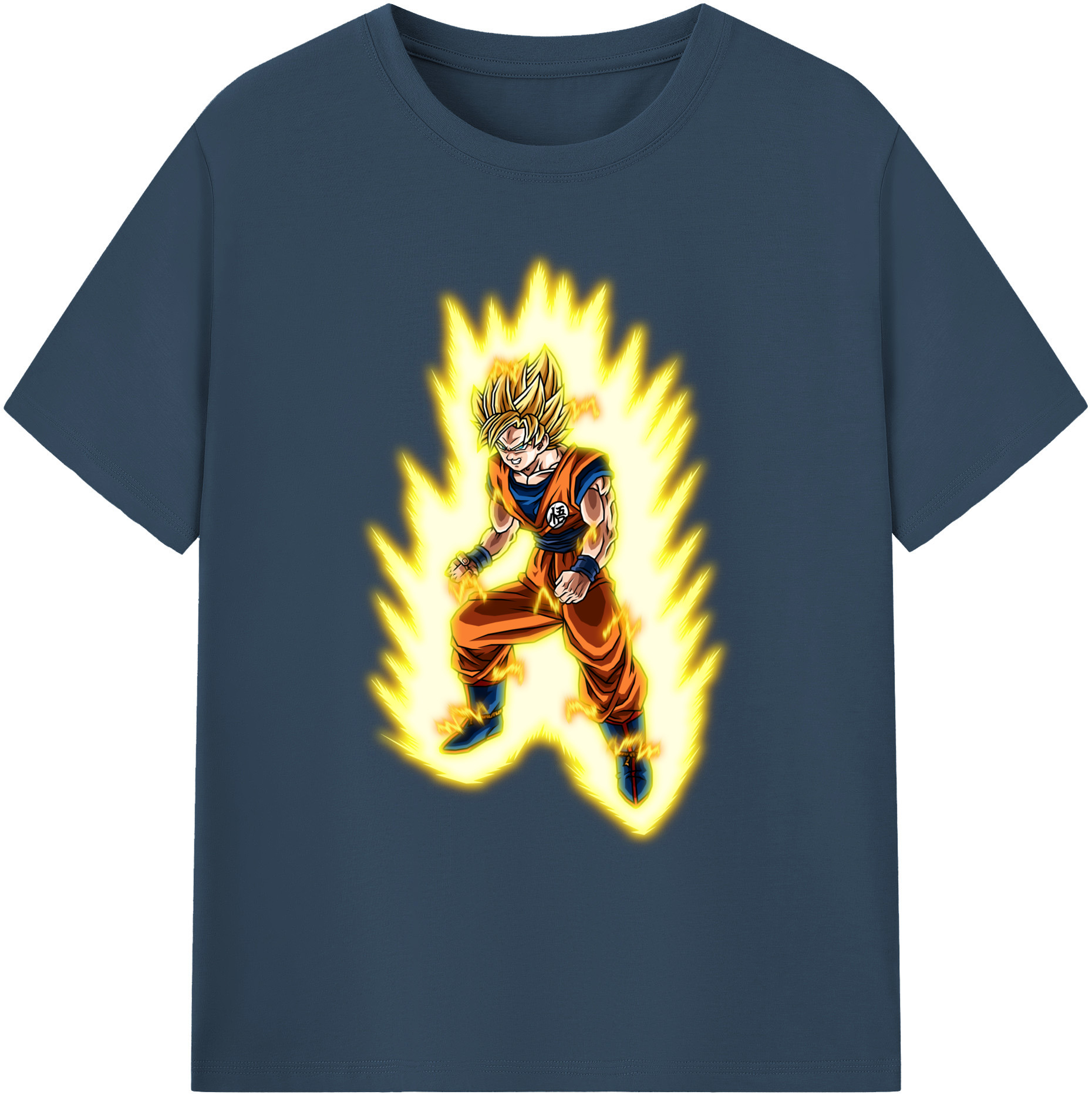 （画像用） ドラゴンボール 孫悟空（そん ごくう）Son Goku カカロット DRAGON BALL Kakarotto 綿100％ メンズ半袖Tシャツ｜肌触りやわらか＆通気性