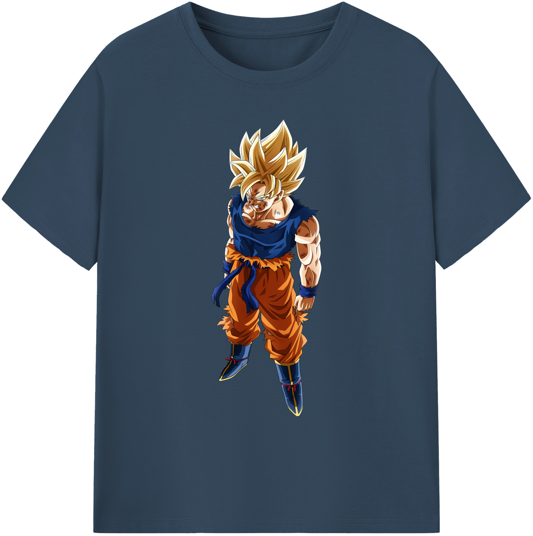 （画像用） ドラゴンボール 孫悟空（そん ごくう）Son Goku カカロット DRAGON BALL Kakarotto 綿100％ メンズ半袖Tシャツ｜肌触りやわらか＆通気性