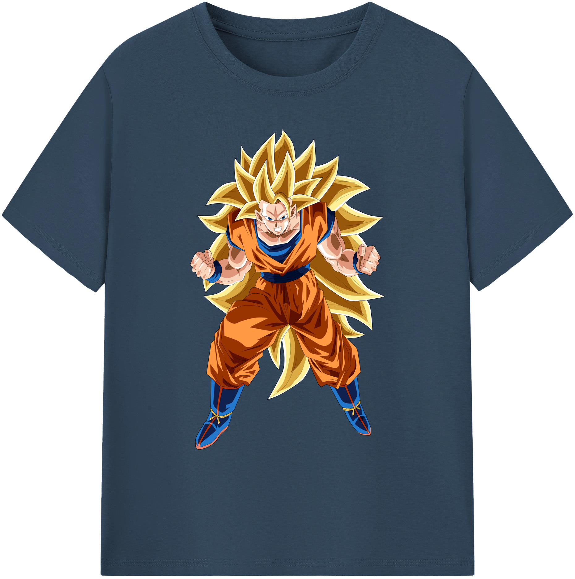 （画像用） ドラゴンボール 孫悟空（そん ごくう）Son Goku カカロット DRAGON BALL Kakarotto 綿100％ メンズ半袖Tシャツ｜肌触りやわらか＆通気性