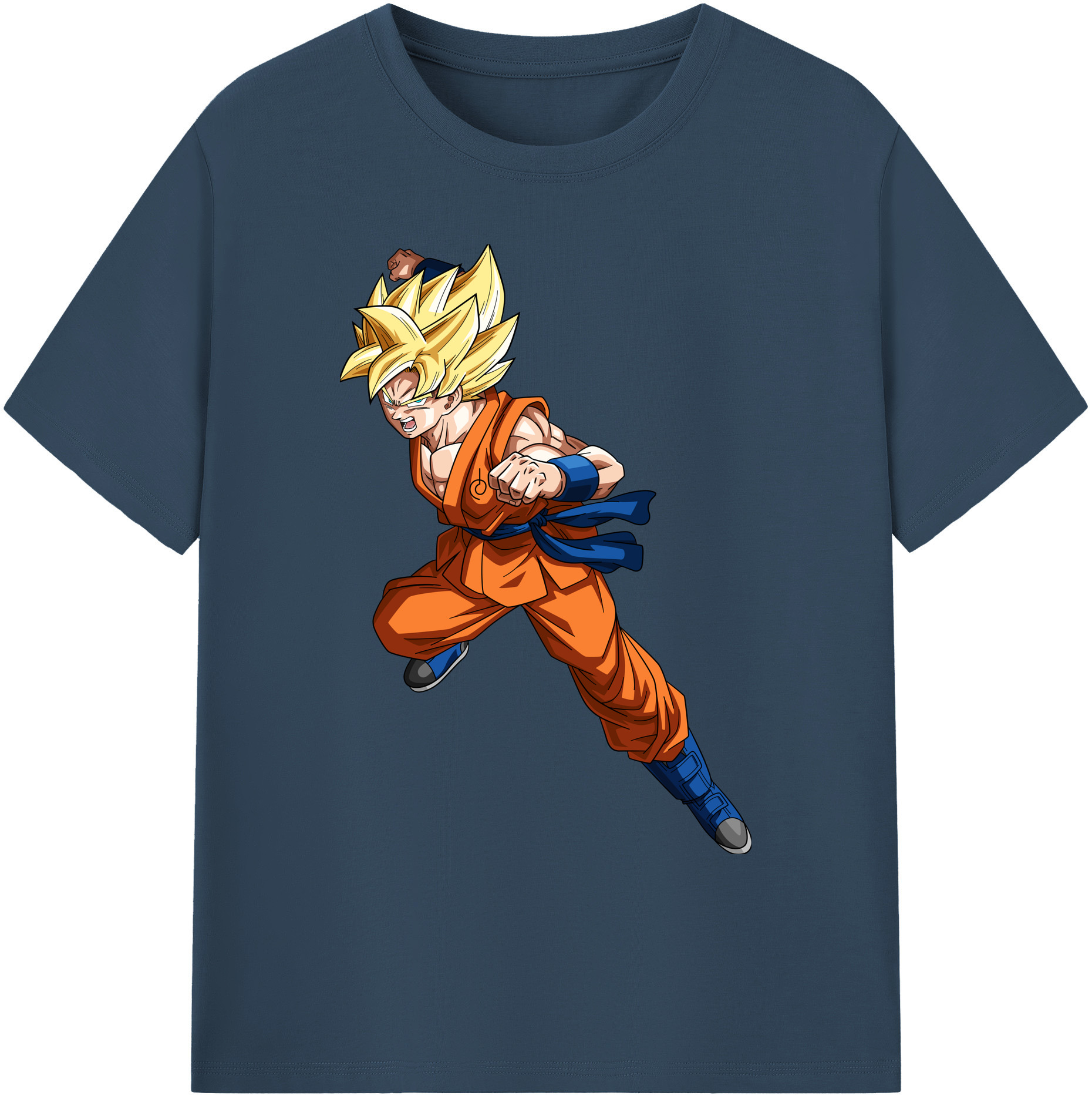 （画像用） ドラゴンボール 孫悟空（そん ごくう）Son Goku カカロット DRAGON BALL Kakarotto 綿100％ メンズ半袖Tシャツ｜肌触りやわらか＆通気性