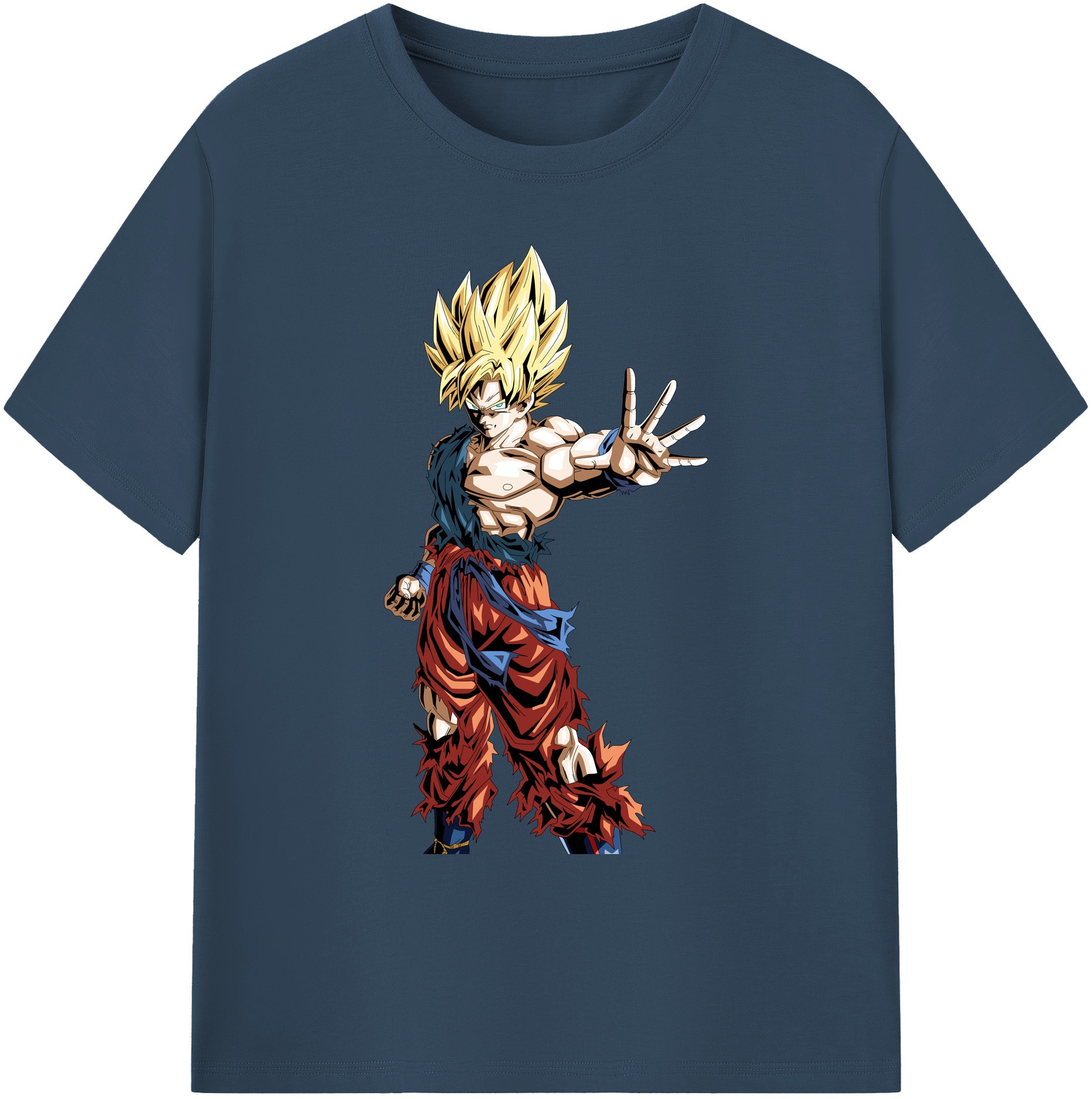 （画像用） ドラゴンボール 孫悟空（そん ごくう）Son Goku カカロット DRAGON BALL Kakarotto 綿100％ メンズ半袖Tシャツ｜肌触りやわらか＆通気性