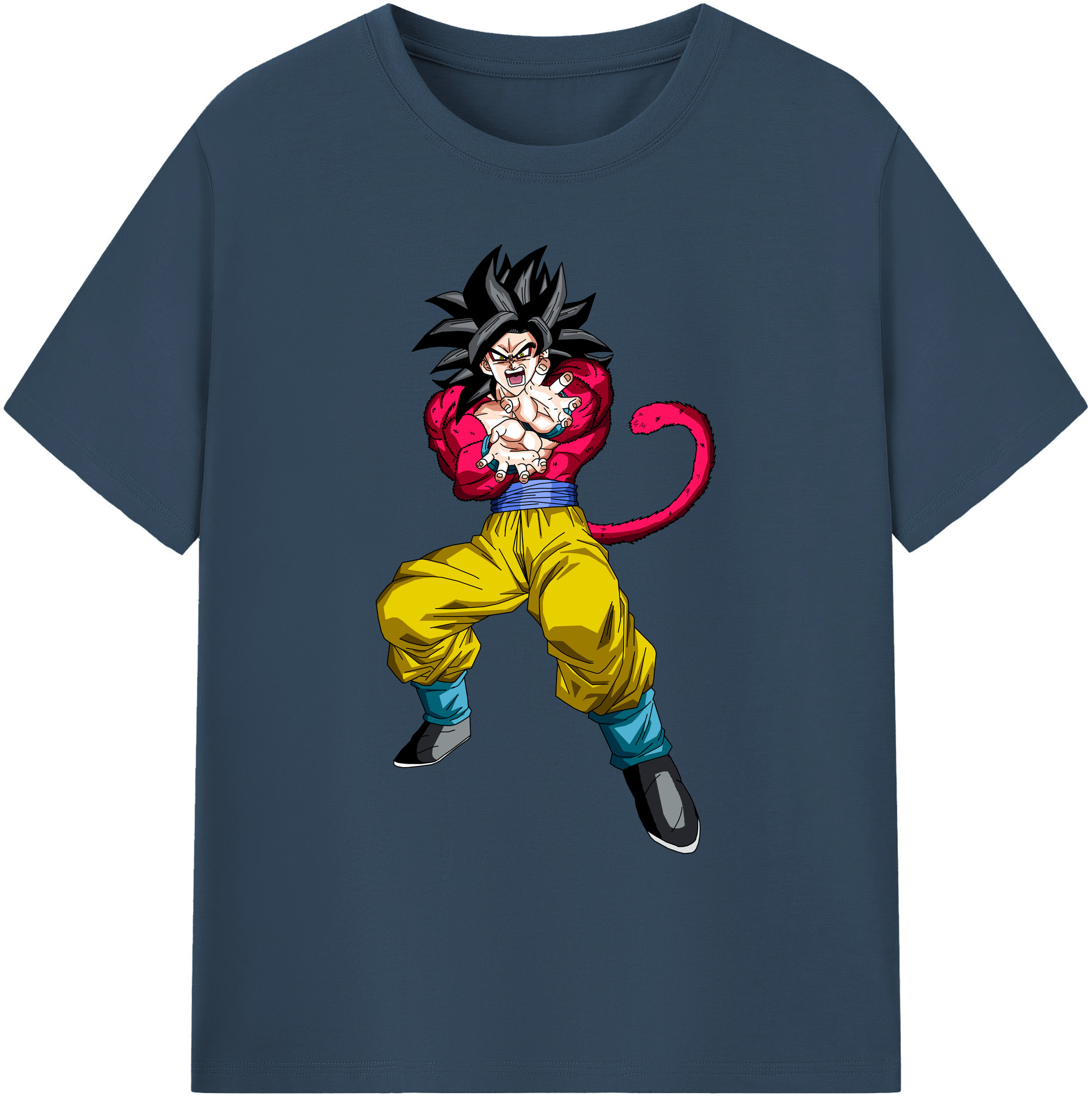 （画像用） ドラゴンボール 孫悟空（そん ごくう）Son Goku カカロット DRAGON BALL Kakarotto 綿100％ メンズ半袖Tシャツ｜肌触りやわらか＆通気性