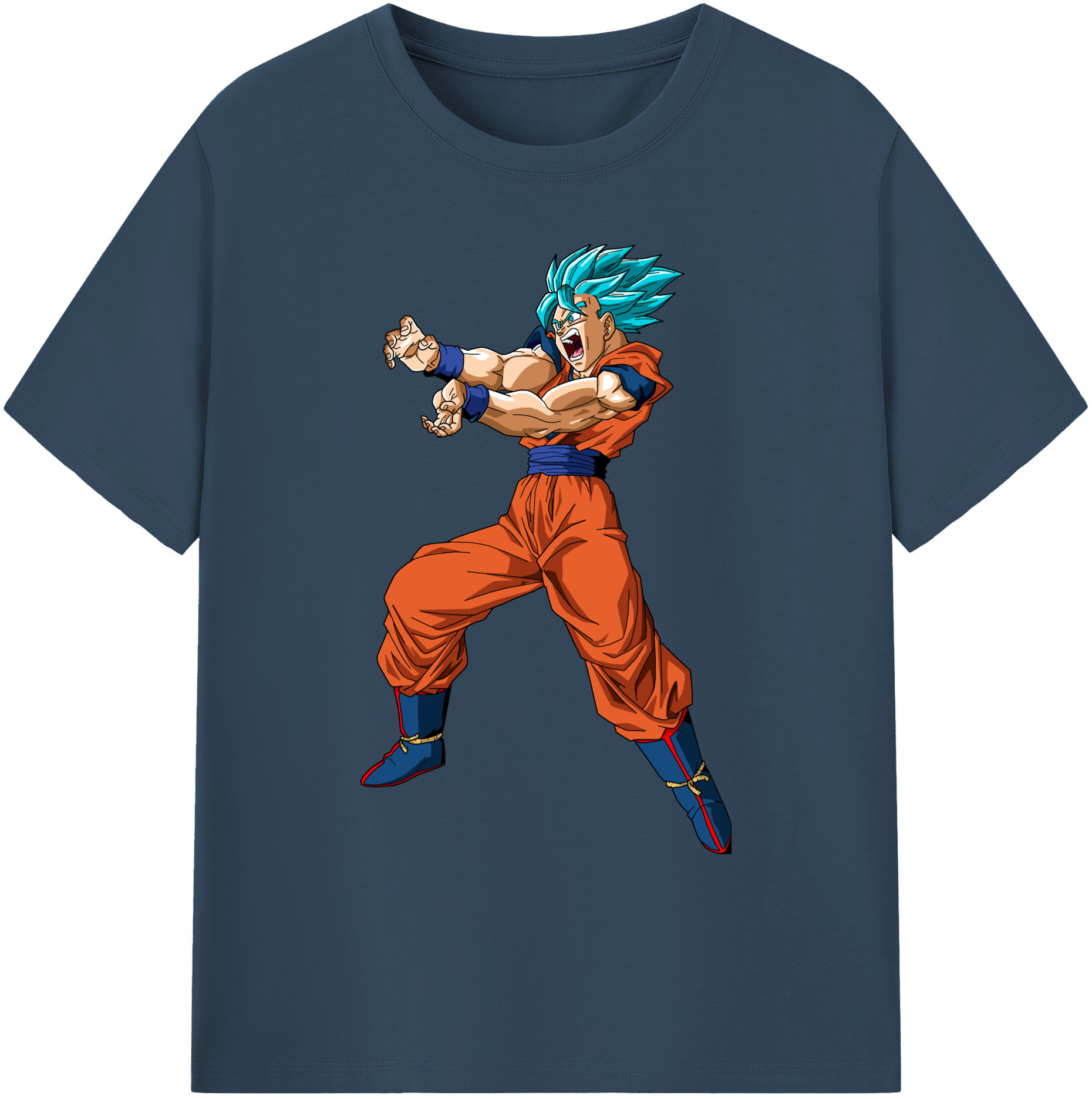 （画像用） ドラゴンボール 孫悟空（そん ごくう）Son Goku カカロット DRAGON BALL Kakarotto 綿100％ メンズ半袖Tシャツ｜肌触りやわらか＆通気性