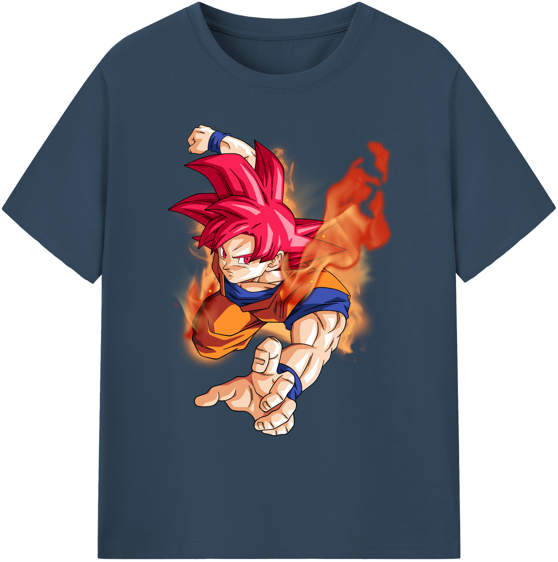 （画像用） ドラゴンボール 孫悟空（そん ごくう）Son Goku カカロット DRAGON BALL Kakarotto 綿100％ メンズ半袖Tシャツ｜肌触りやわらか＆通気性