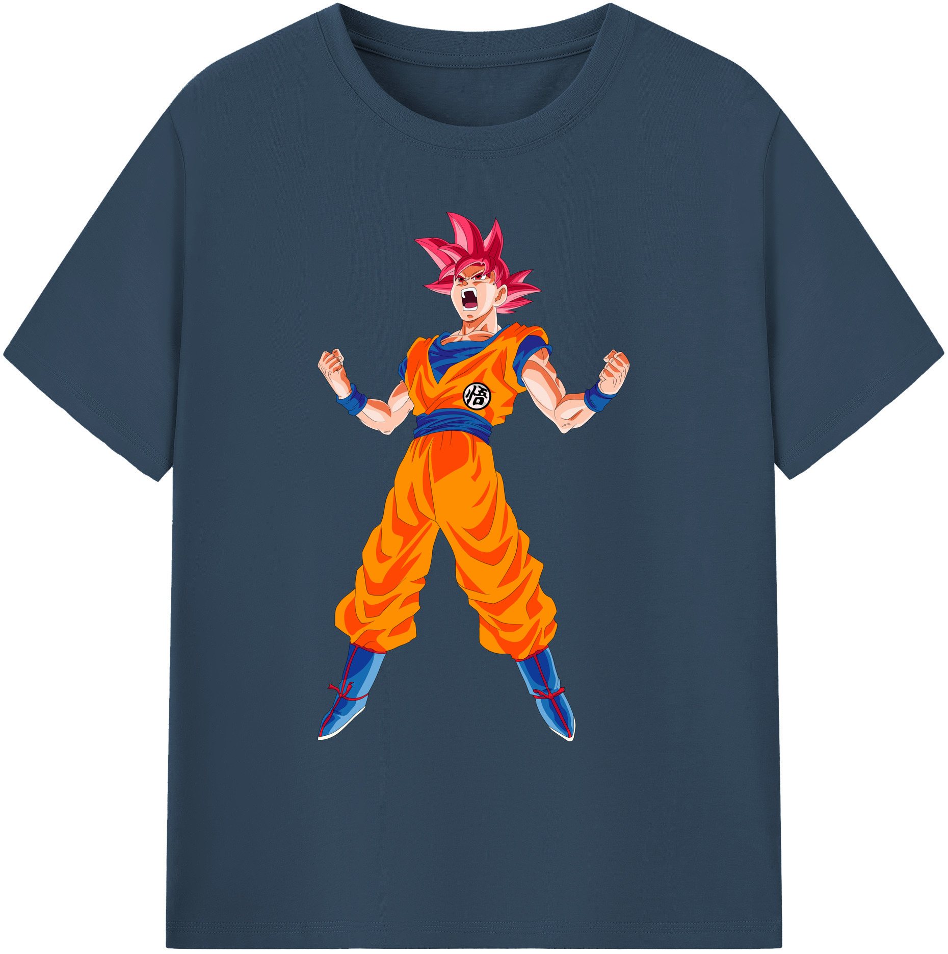 （画像用） ドラゴンボール 孫悟空（そん ごくう）Son Goku カカロット DRAGON BALL Kakarotto 綿100％ メンズ半袖Tシャツ｜肌触りやわらか＆通気性