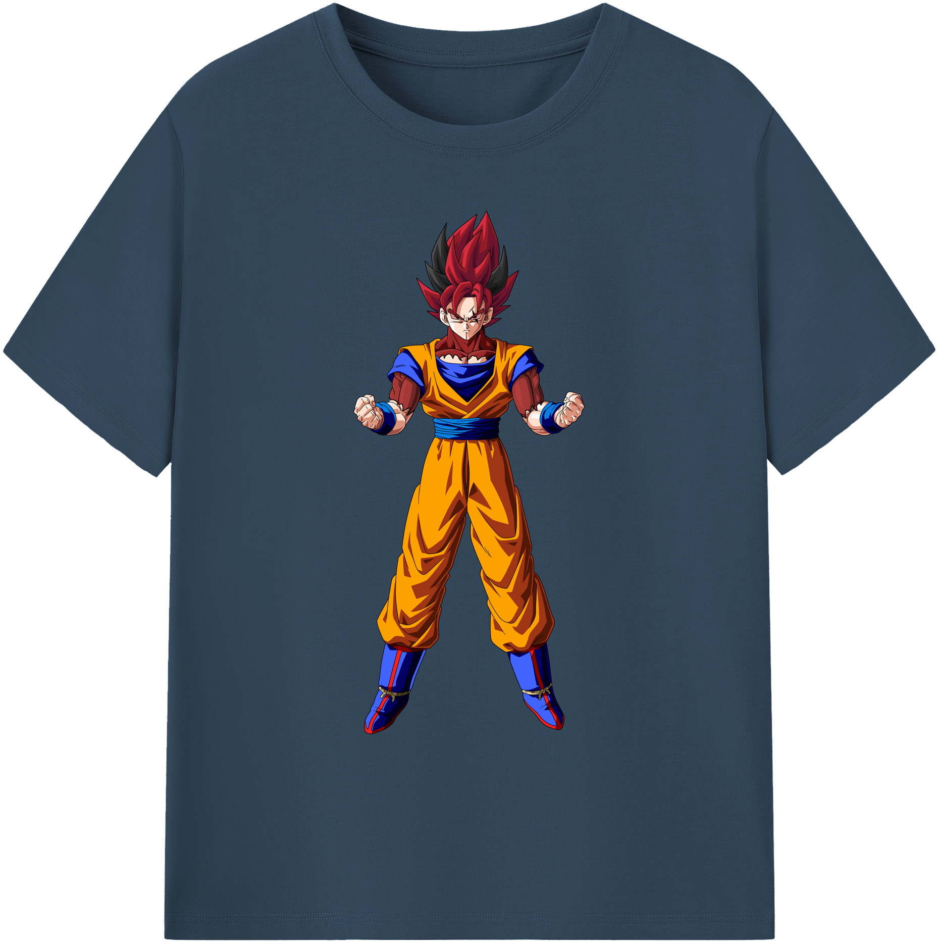 （画像用） ドラゴンボール 孫悟空（そん ごくう）Son Goku カカロット DRAGON BALL Kakarotto 綿100％ メンズ半袖Tシャツ｜肌触りやわらか＆通気性