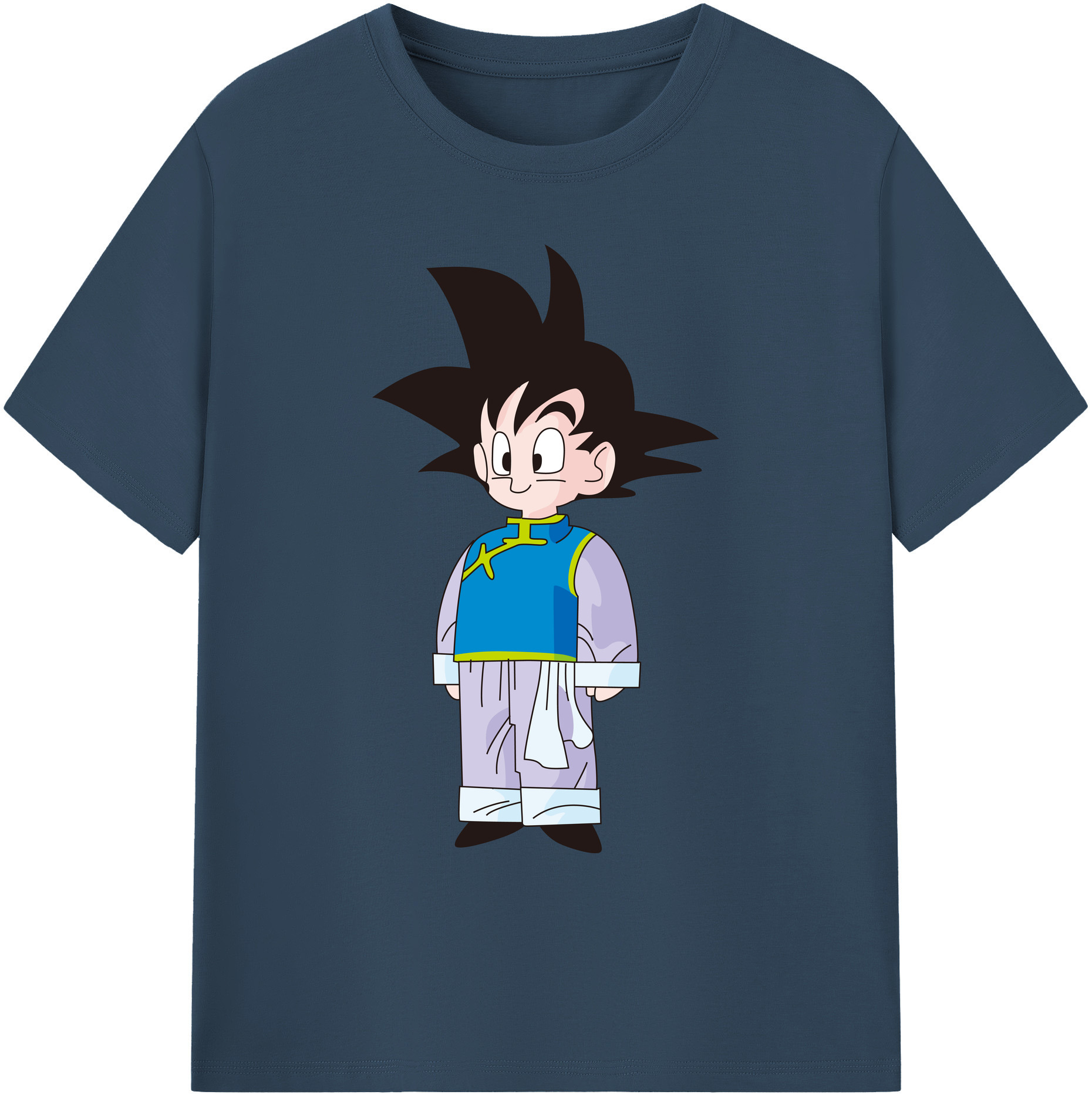 （画像用） ドラゴンボール 孫悟空（そん ごくう）Son Goku カカロット DRAGON BALL Kakarotto 綿100％ メンズ半袖Tシャツ｜肌触りやわらか＆通気性
