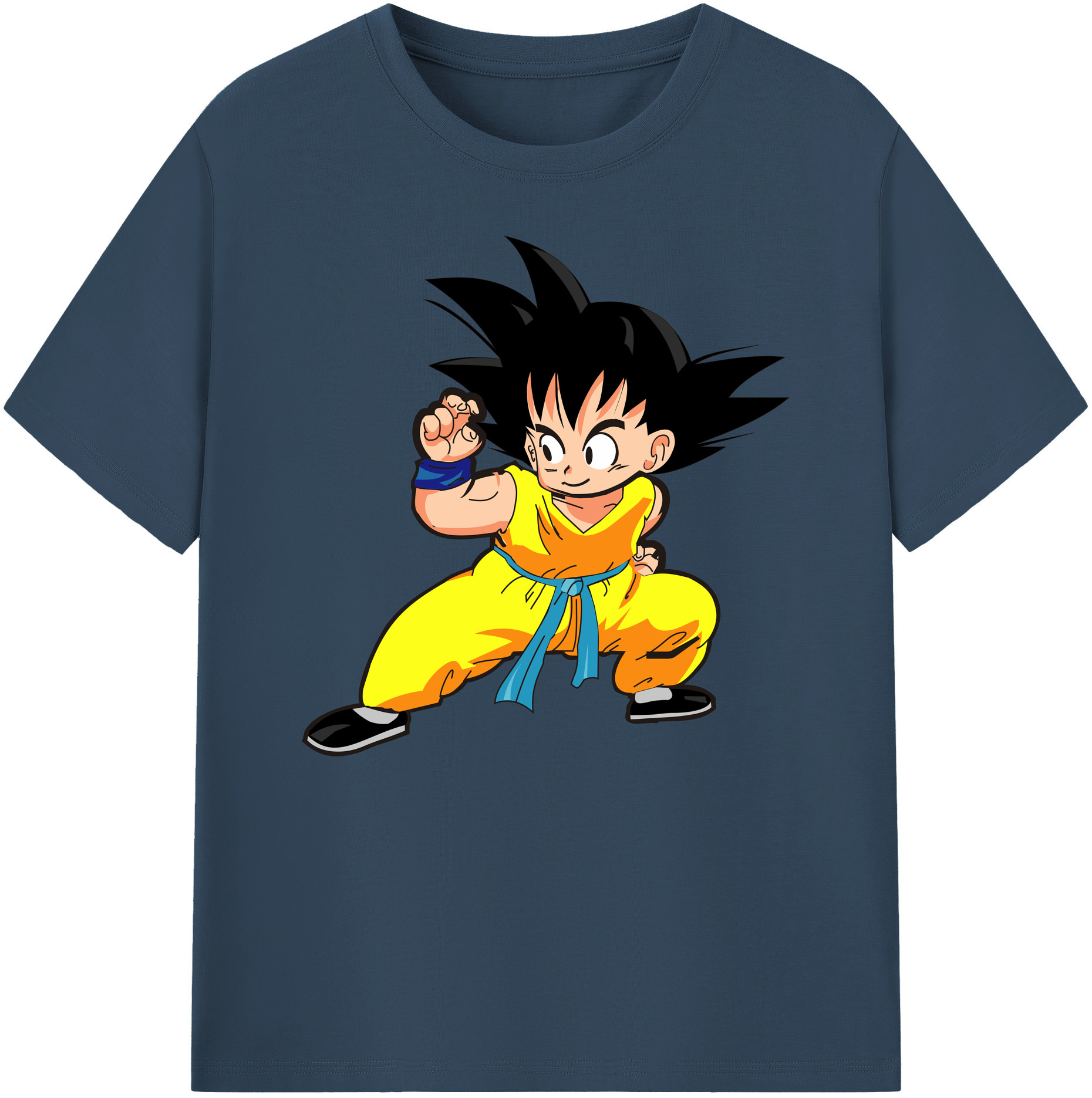 （画像用） ドラゴンボール 孫悟空（そん ごくう）Son Goku カカロット DRAGON BALL Kakarotto 綿100％ メンズ半袖Tシャツ｜肌触りやわらか＆通気性