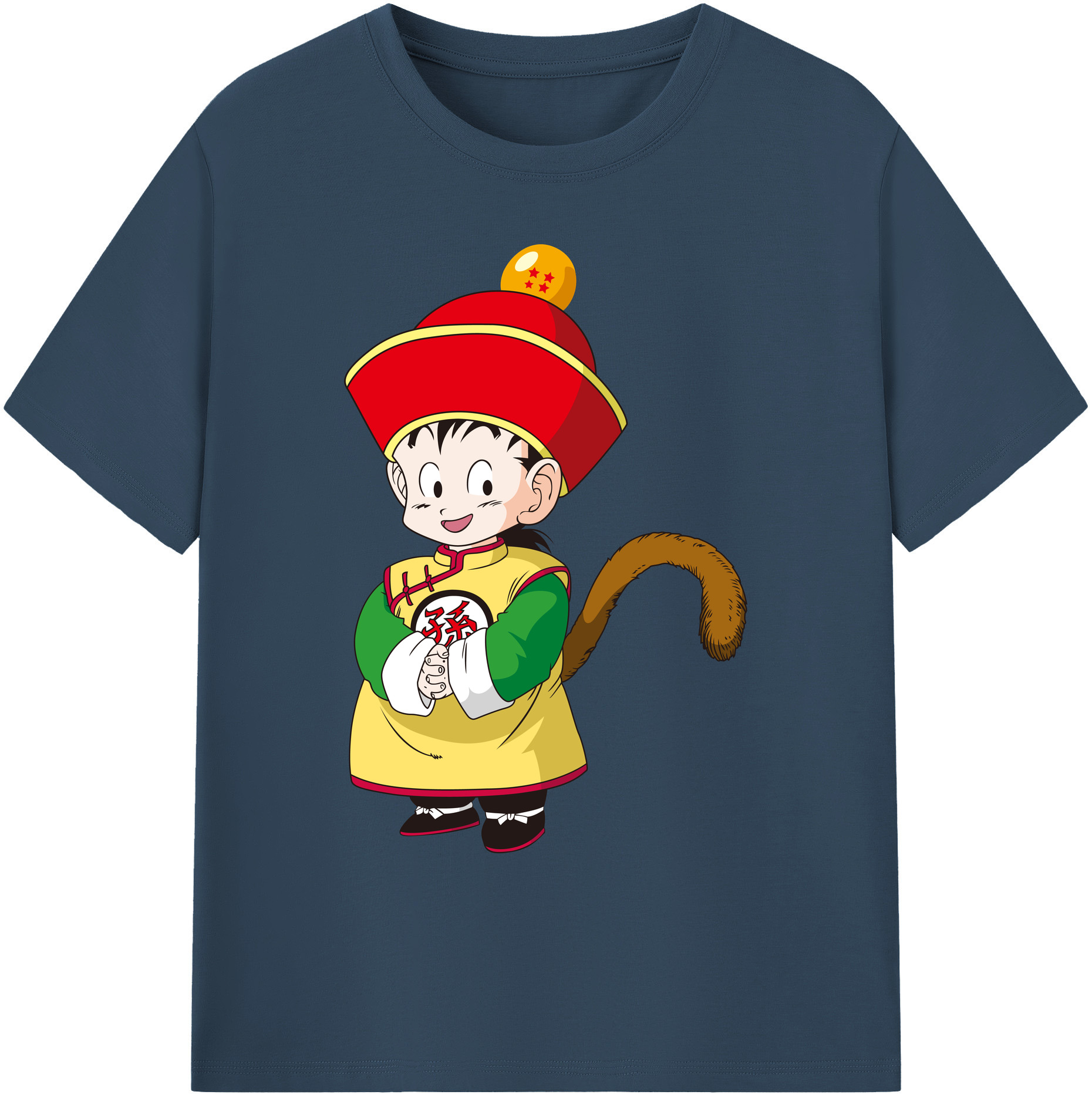 （画像用） ドラゴンボール 孫悟空（そん ごくう）Son Goku カカロット DRAGON BALL Kakarotto 綿100％ メンズ半袖Tシャツ｜肌触りやわらか＆通気性