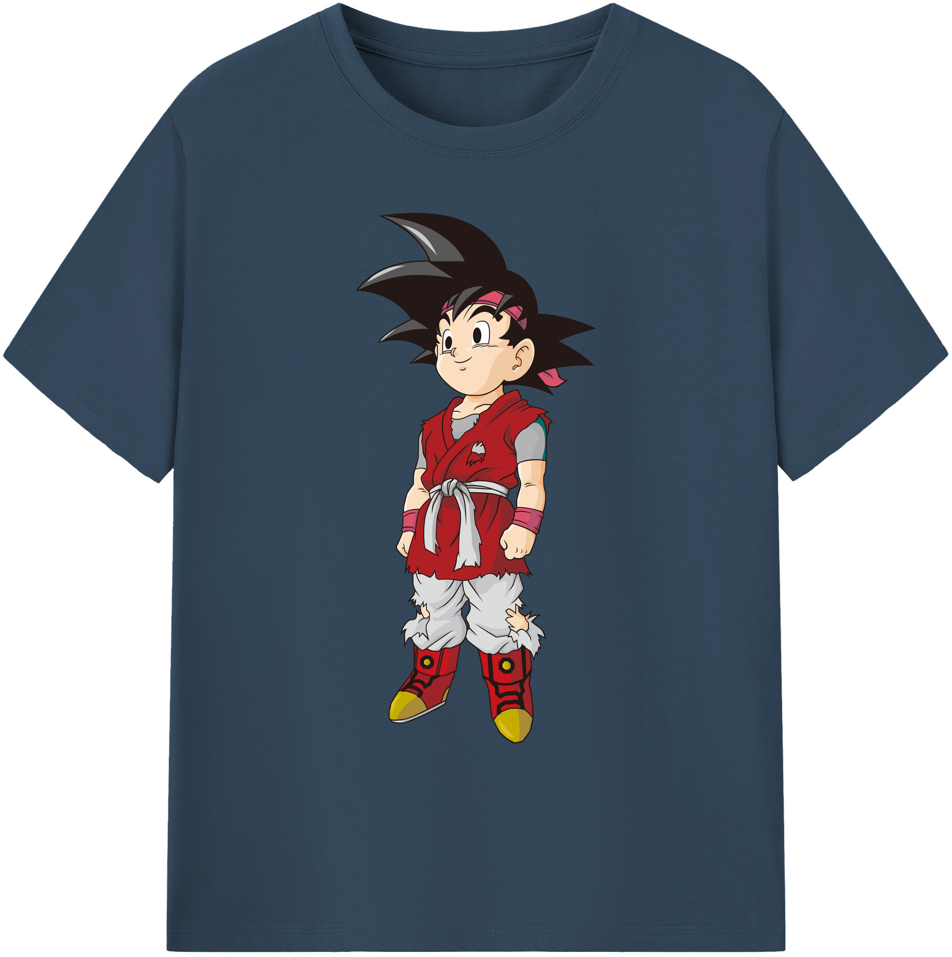 （画像用） ドラゴンボール 孫悟空（そん ごくう）Son Goku カカロット DRAGON BALL Kakarotto 綿100％ メンズ半袖Tシャツ｜肌触りやわらか＆通気性