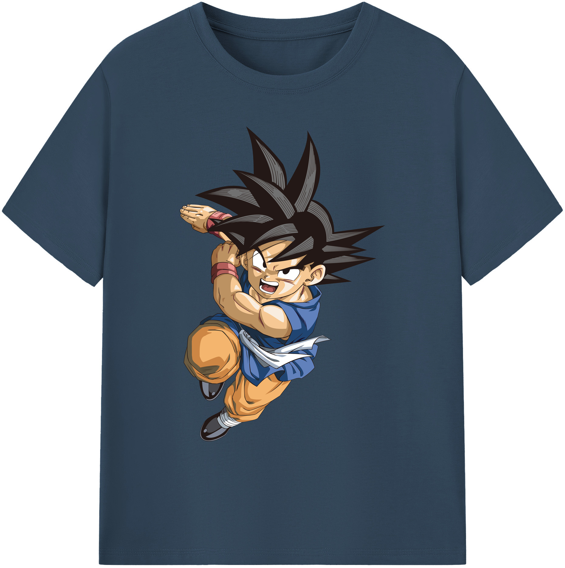 （画像用） ドラゴンボール 孫悟空（そん ごくう）Son Goku カカロット DRAGON BALL Kakarotto 綿100％ メンズ半袖Tシャツ｜肌触りやわらか＆通気性