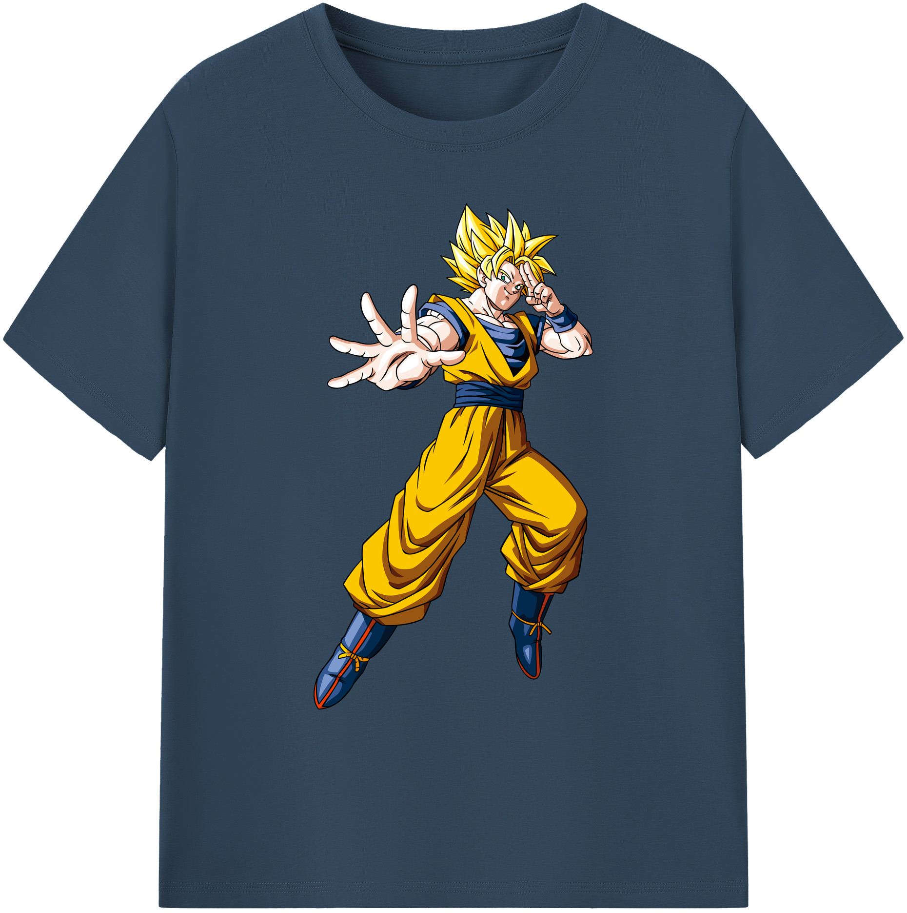 （画像用） ドラゴンボール 孫悟空（そん ごくう）Son Goku カカロット DRAGON BALL Kakarotto 綿100％ メンズ半袖Tシャツ｜肌触りやわらか＆通気性