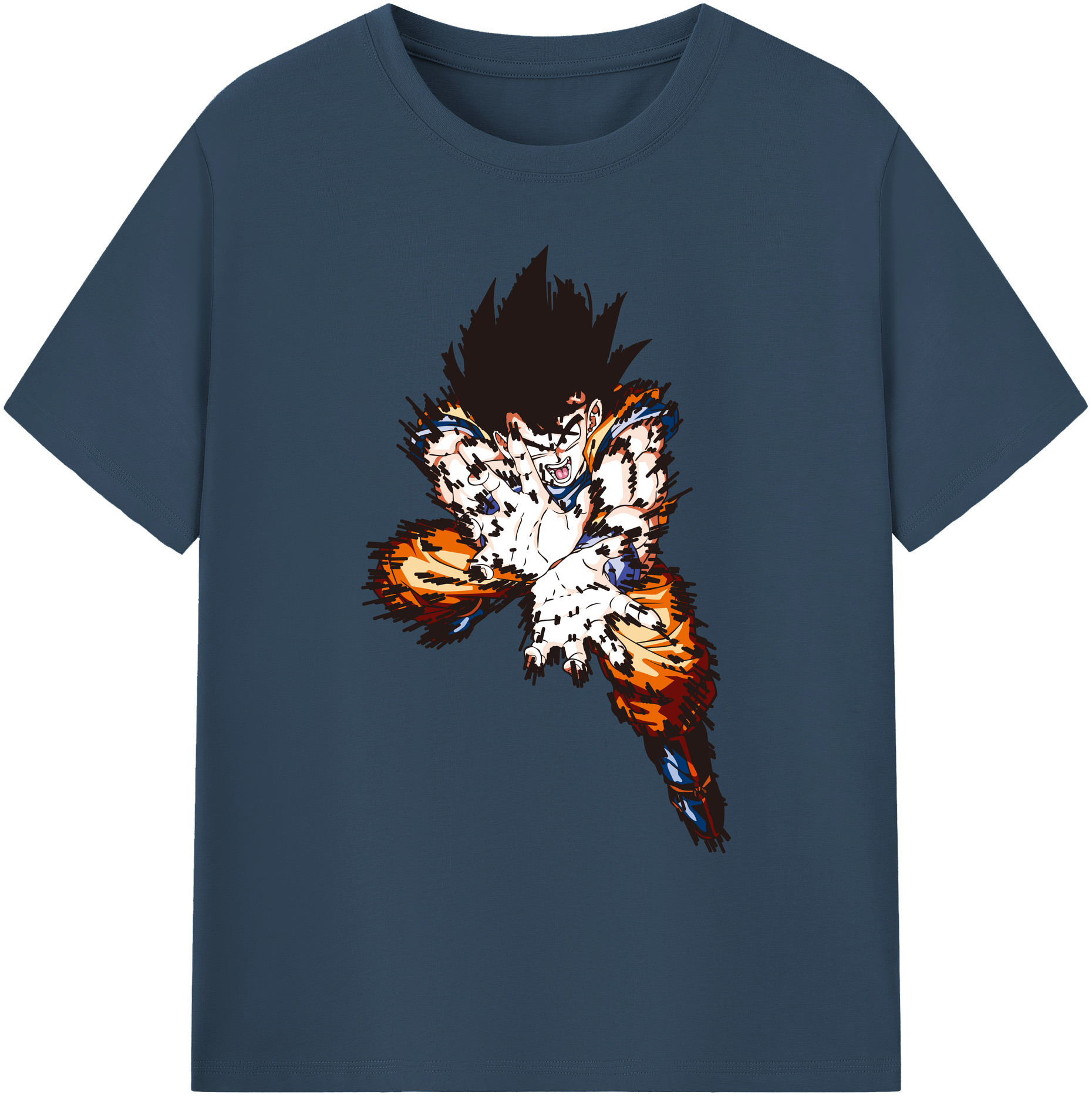 （画像用） ドラゴンボール 孫悟空（そん ごくう）Son Goku カカロット DRAGON BALL Kakarotto 綿100％ メンズ半袖Tシャツ｜肌触りやわらか＆通気性